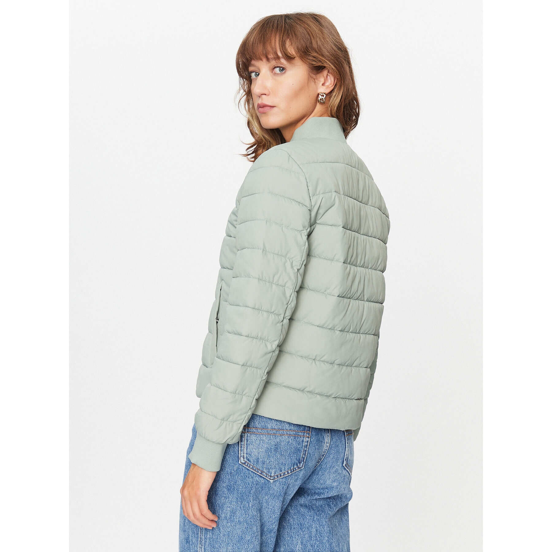 s.Oliver Пухено яке 2133634 Зелен Regular Fit - Pepit.bg