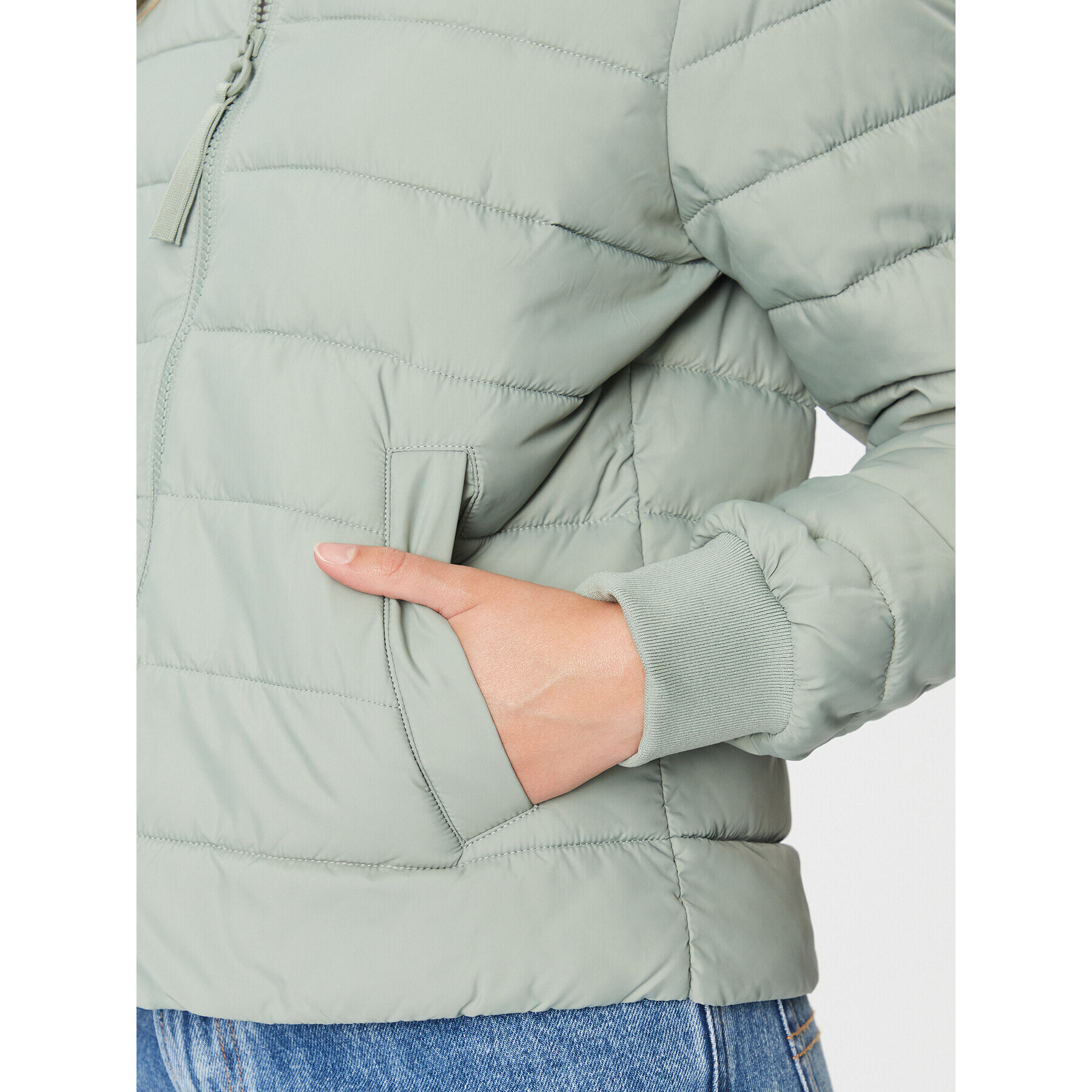 s.Oliver Пухено яке 2133634 Зелен Regular Fit - Pepit.bg