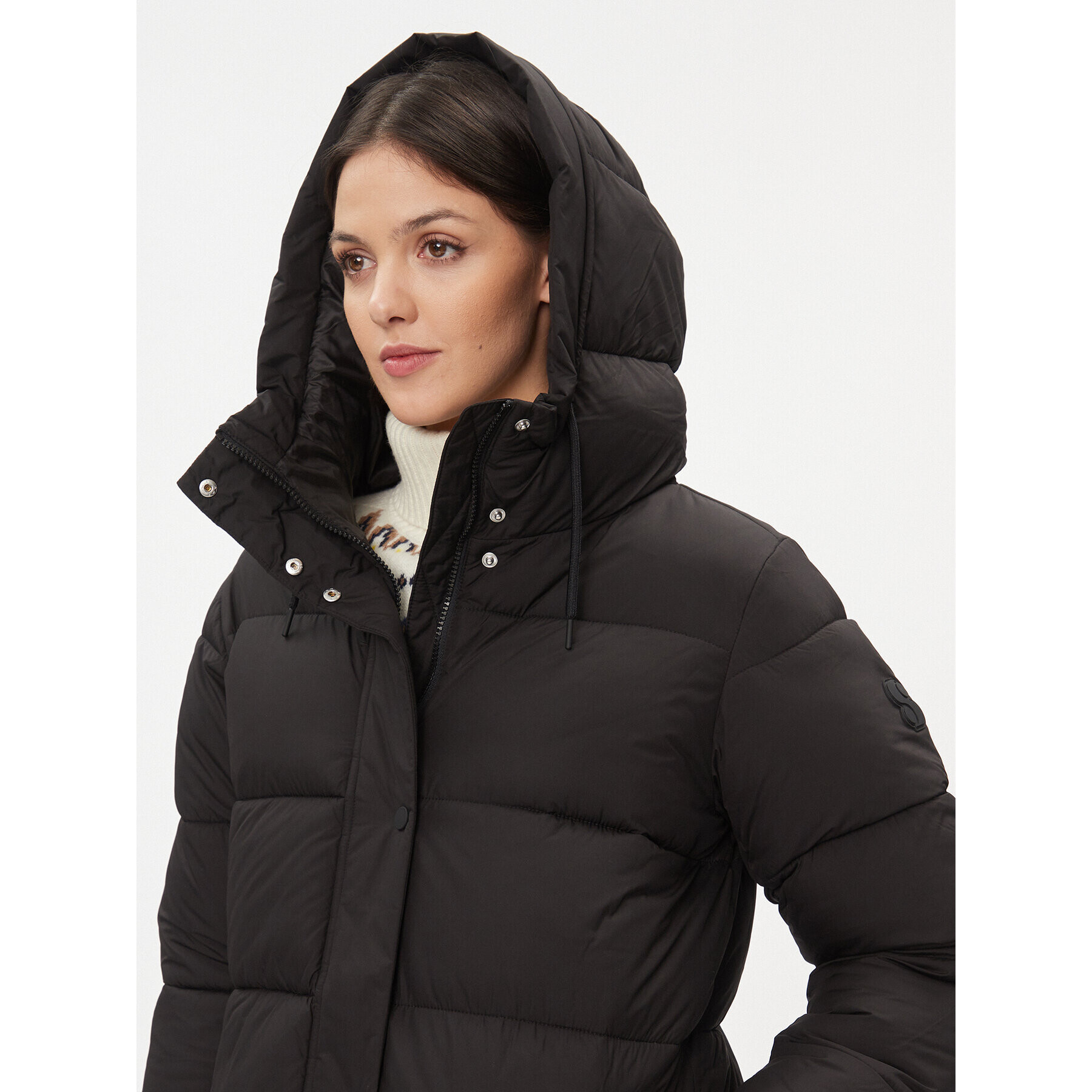 s.Oliver Пухено яке 2134857 Черен Loose Fit - Pepit.bg