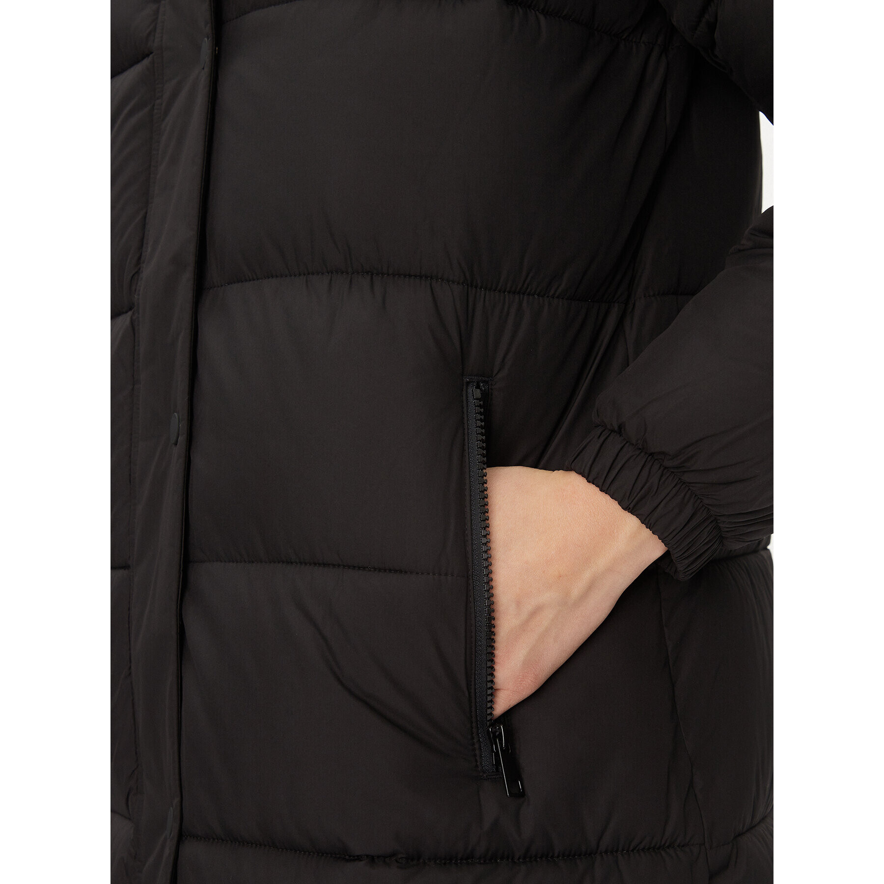 s.Oliver Пухено яке 2134857 Черен Loose Fit - Pepit.bg