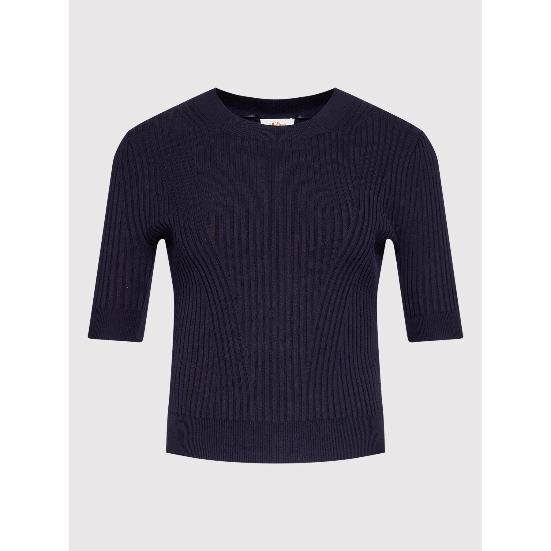 s.Oliver Пуловер 2011669 Тъмносин Slim Fit - Pepit.bg