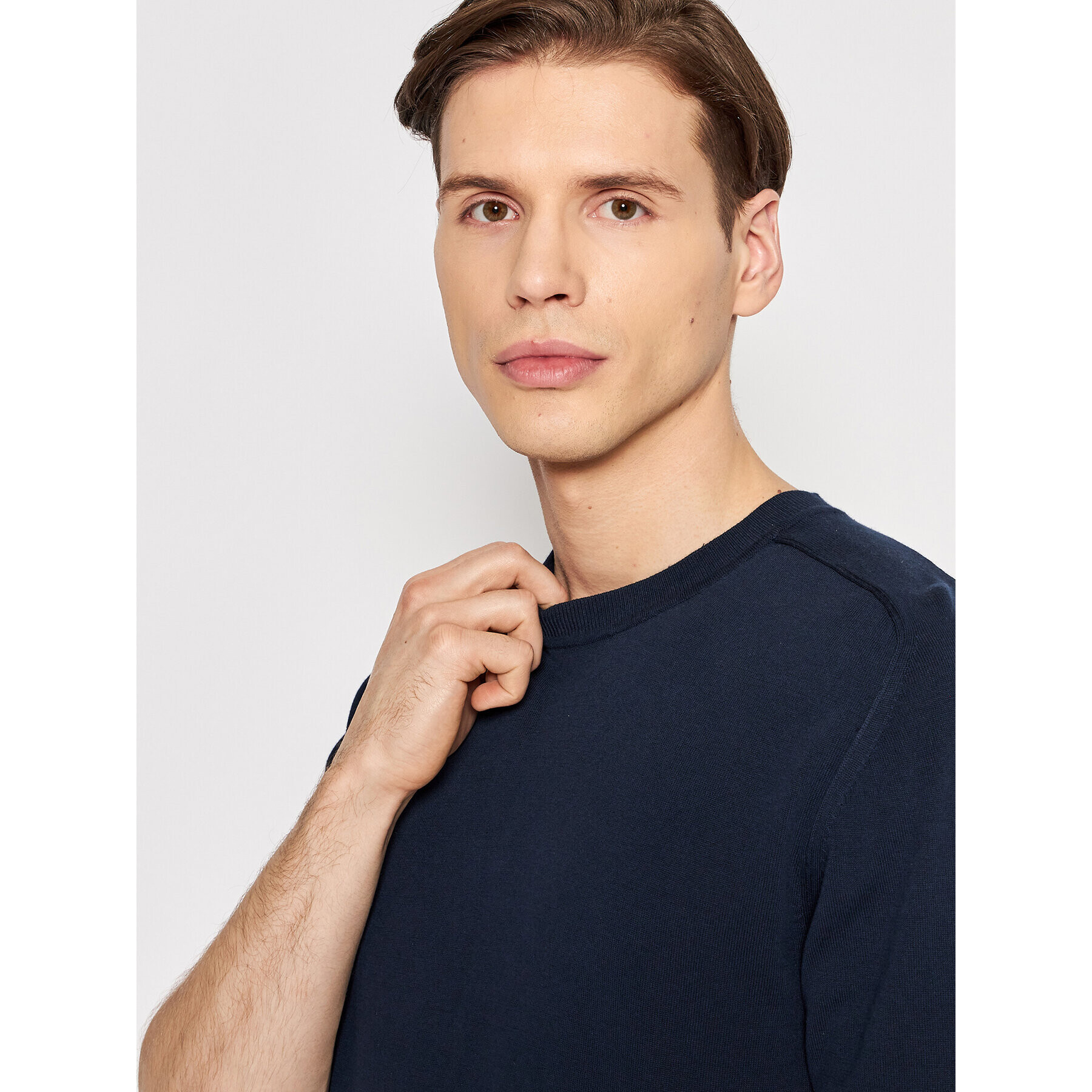 s.Oliver Пуловер 2114356 Тъмносин Regular Fit - Pepit.bg