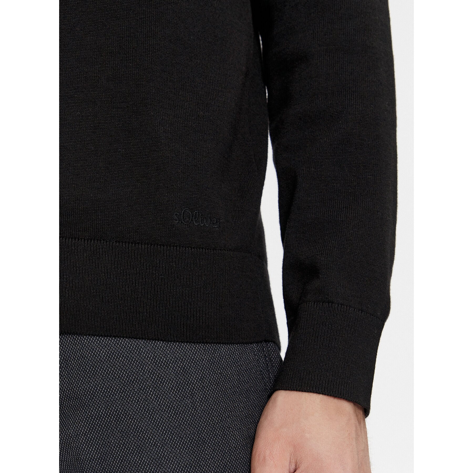 s.Oliver Пуловер 2134613 Черен Regular Fit - Pepit.bg