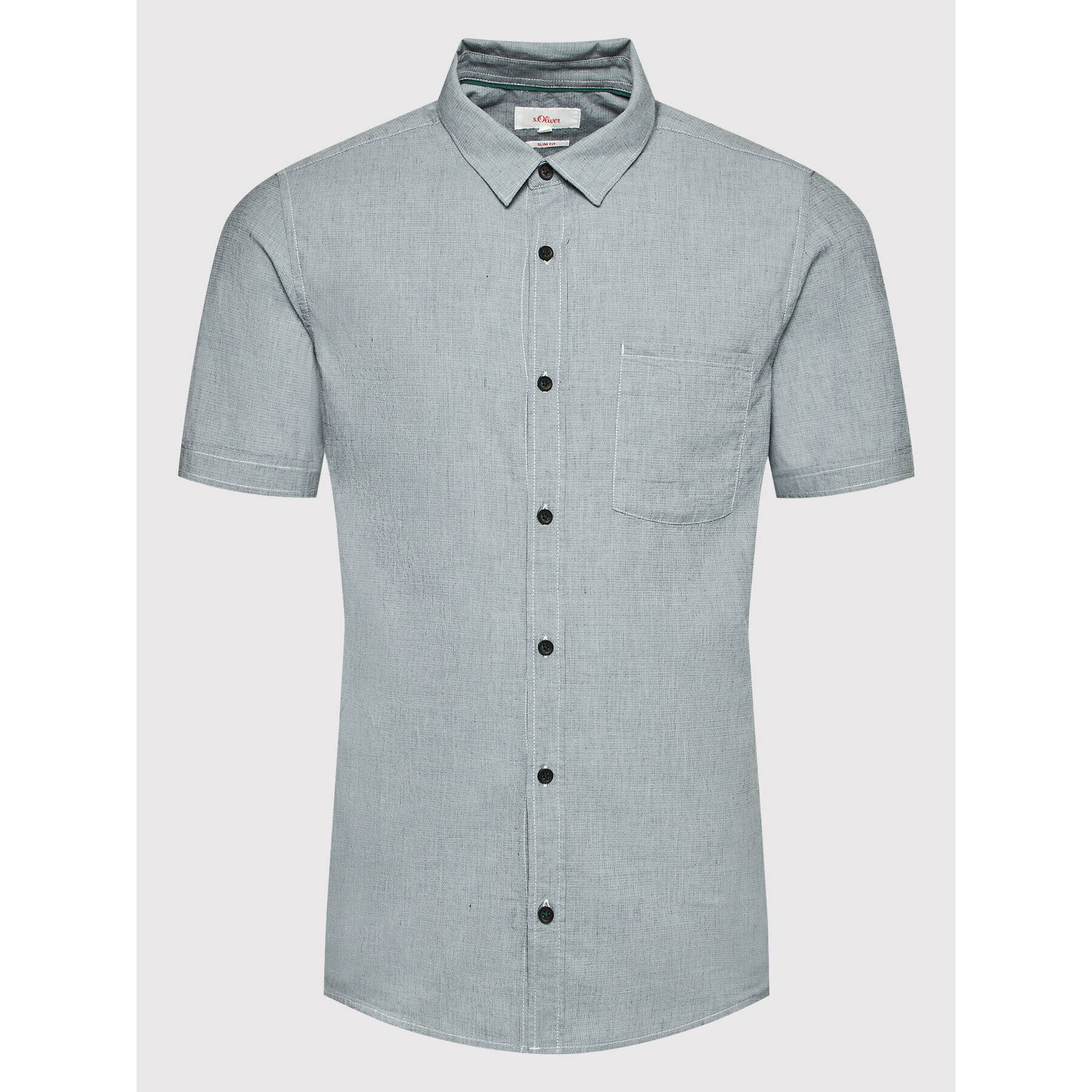 s.Oliver Риза 2111499 Тъмносин Slim Fit - Pepit.bg