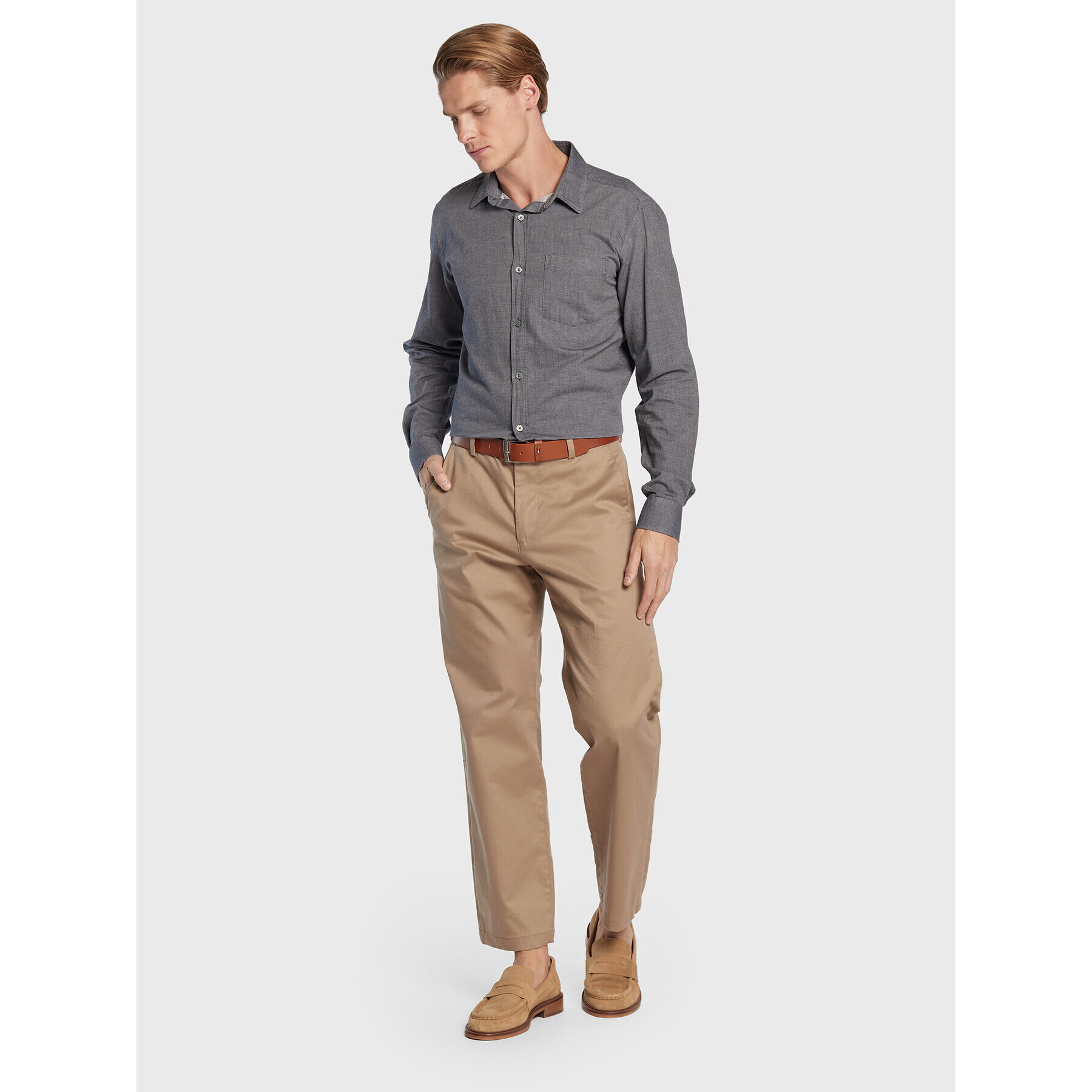 s.Oliver Риза 2120969 Сив Slim Fit - Pepit.bg