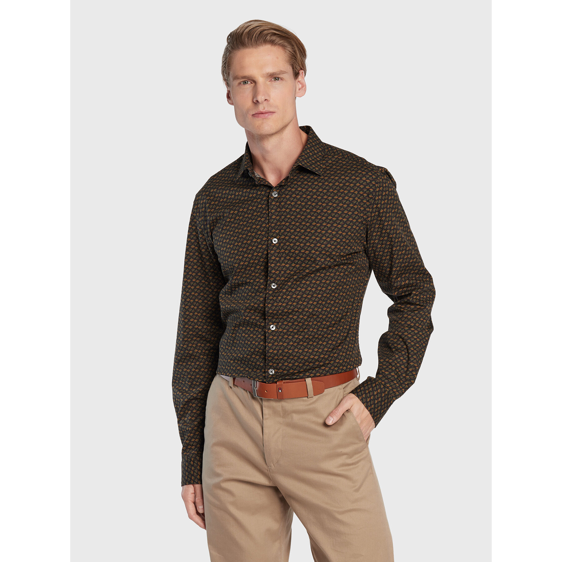 s.Oliver Риза 2121015 Черен Slim Fit - Pepit.bg