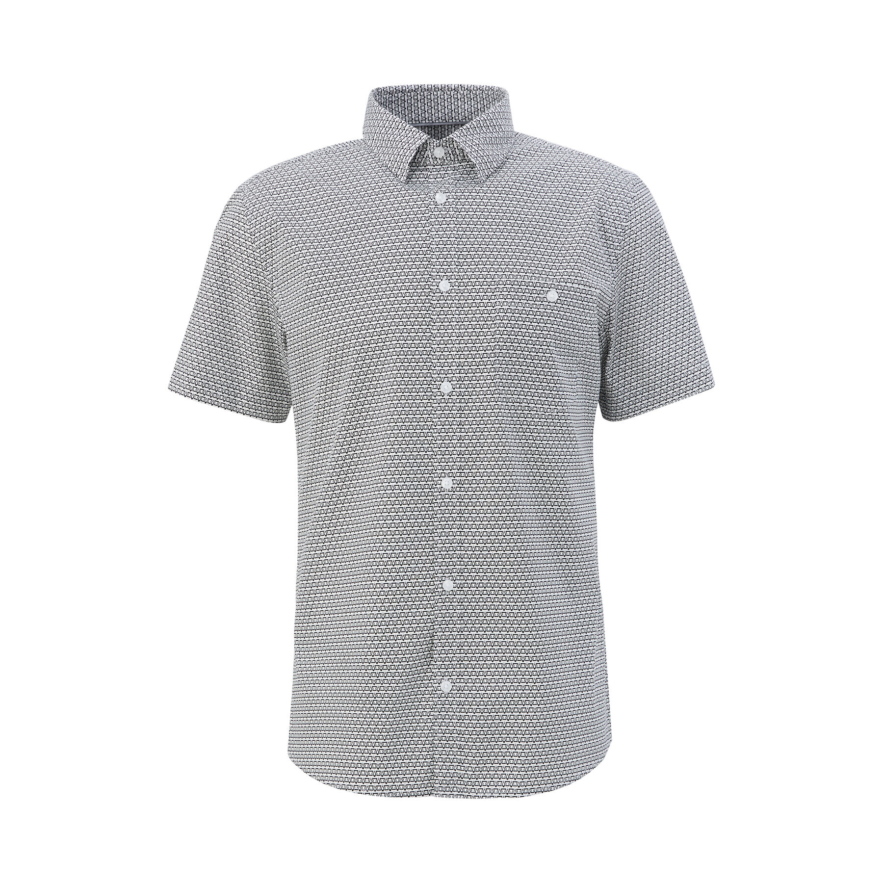 s.Oliver Риза 2127473 Бял Slim Fit - Pepit.bg