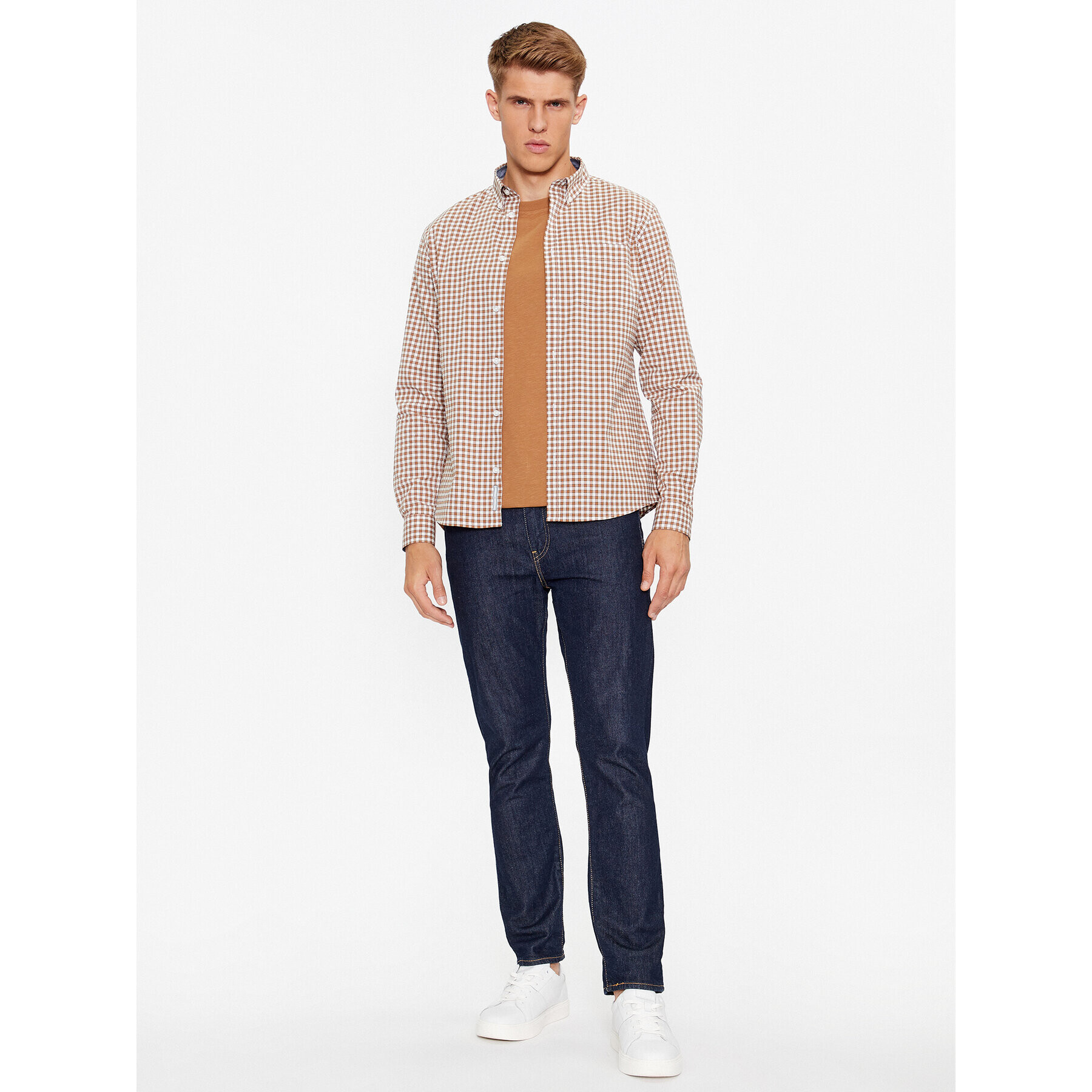 s.Oliver Риза 2133278 Кафяв Regular Fit - Pepit.bg