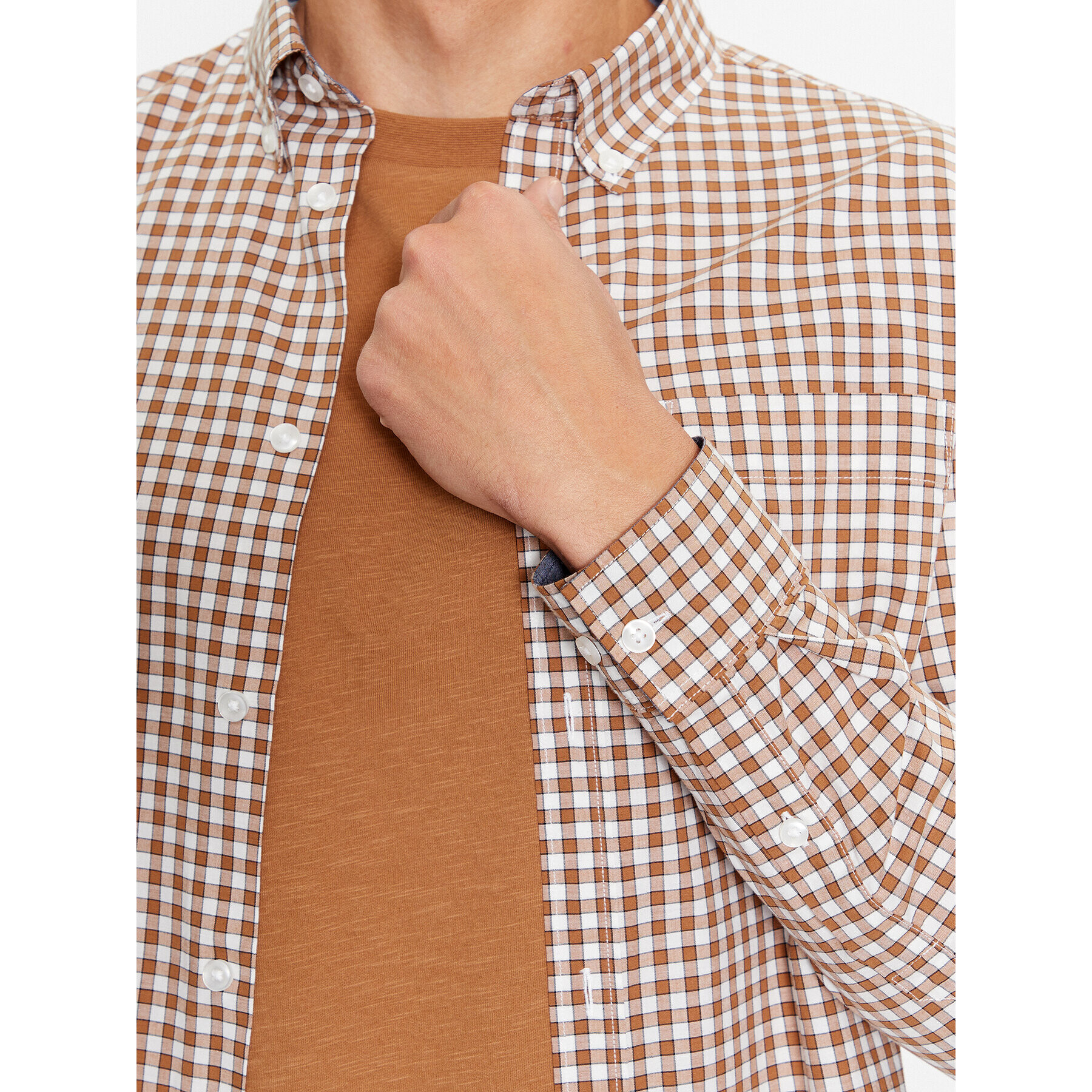 s.Oliver Риза 2133278 Кафяв Regular Fit - Pepit.bg