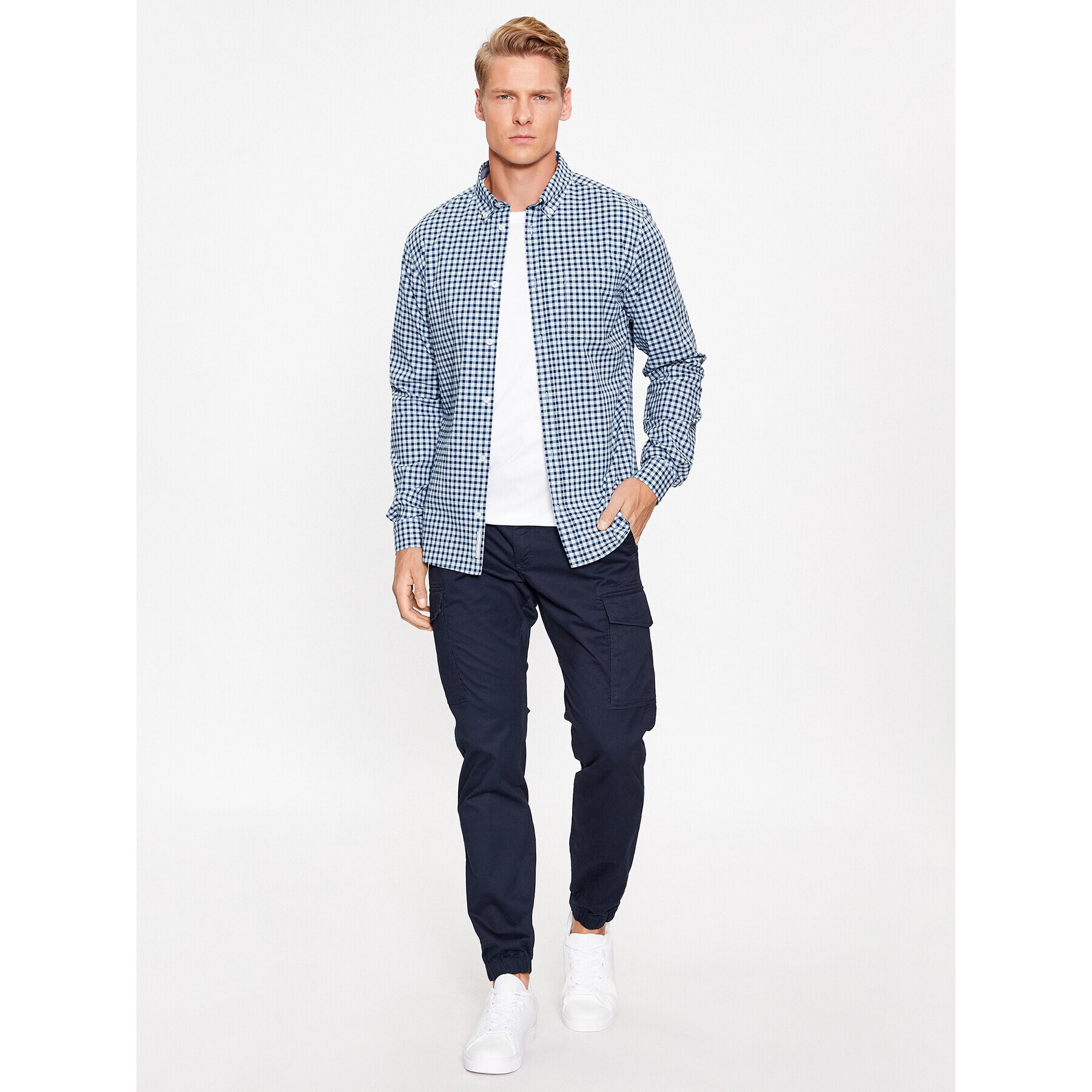 s.Oliver Риза 2133278 Син Regular Fit - Pepit.bg
