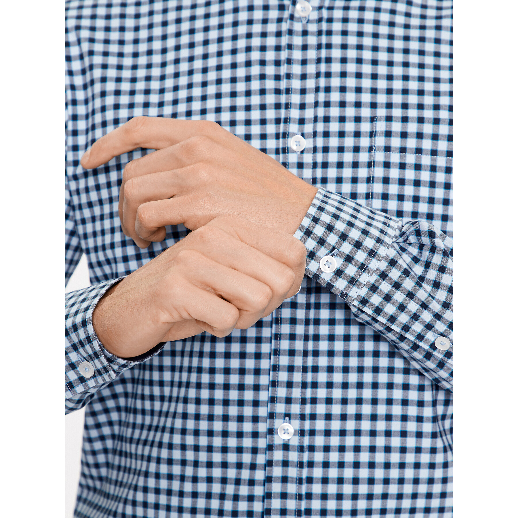 s.Oliver Риза 2133278 Син Regular Fit - Pepit.bg