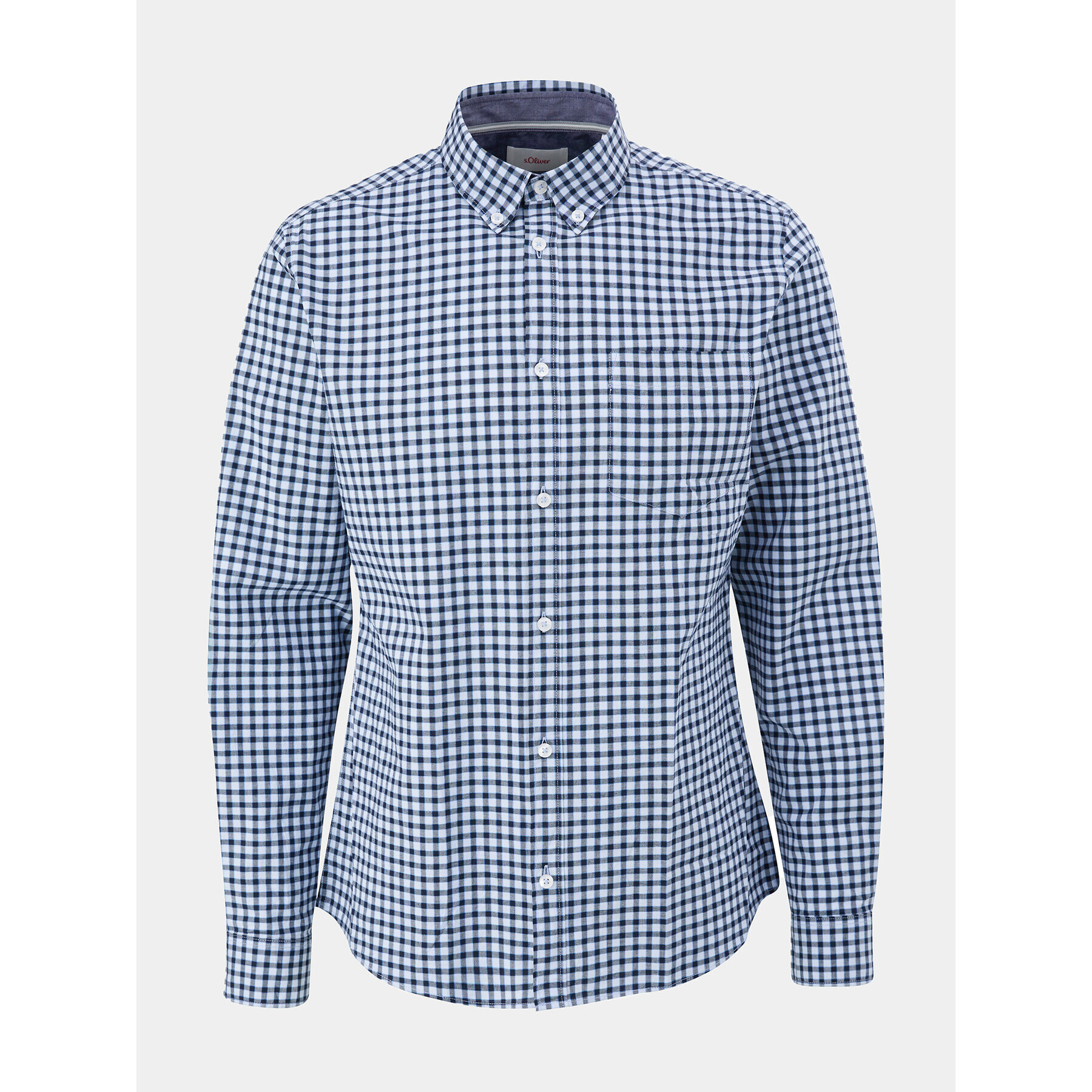 s.Oliver Риза 2133278 Син Regular Fit - Pepit.bg