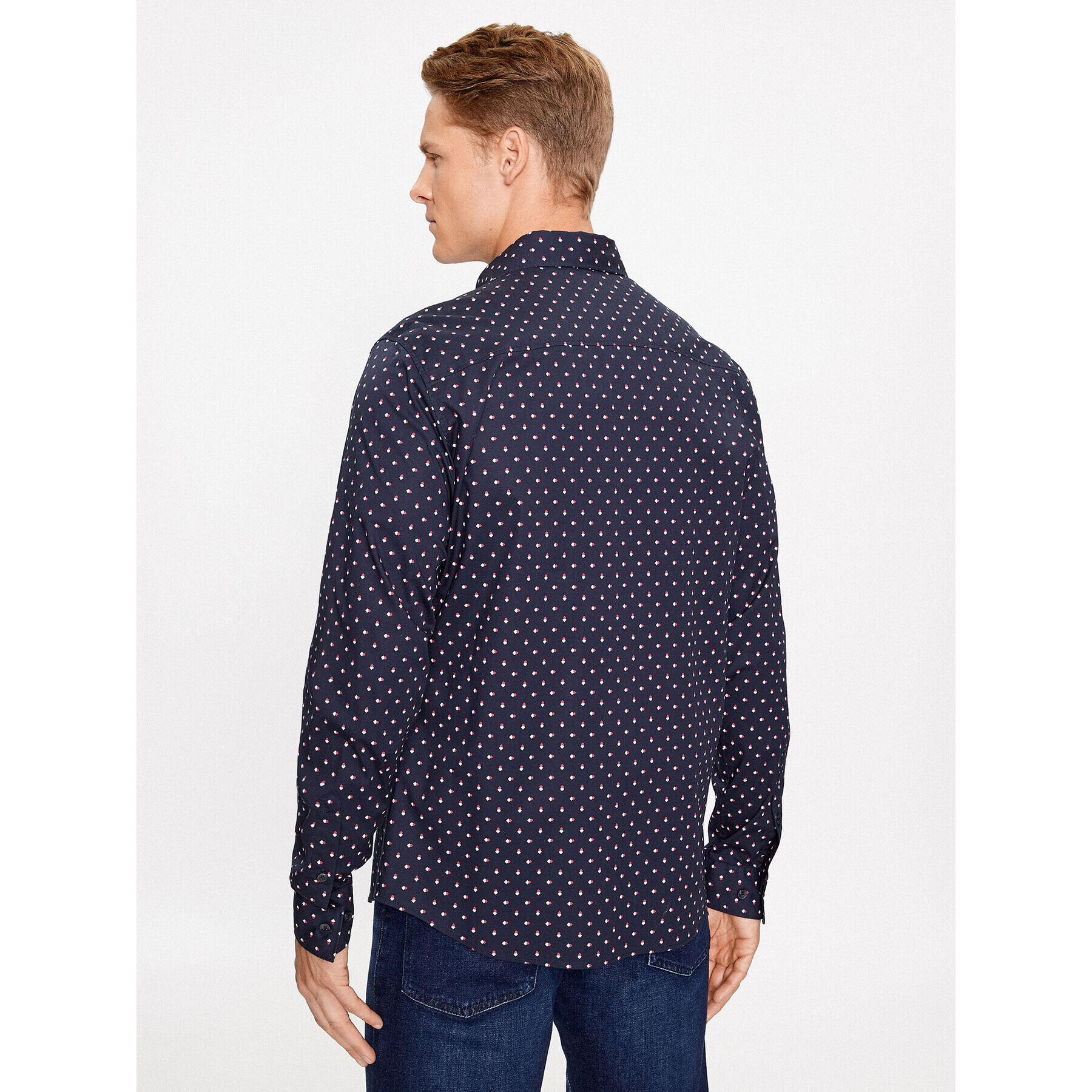 s.Oliver Риза 2133419 Тъмносин Regular Fit - Pepit.bg