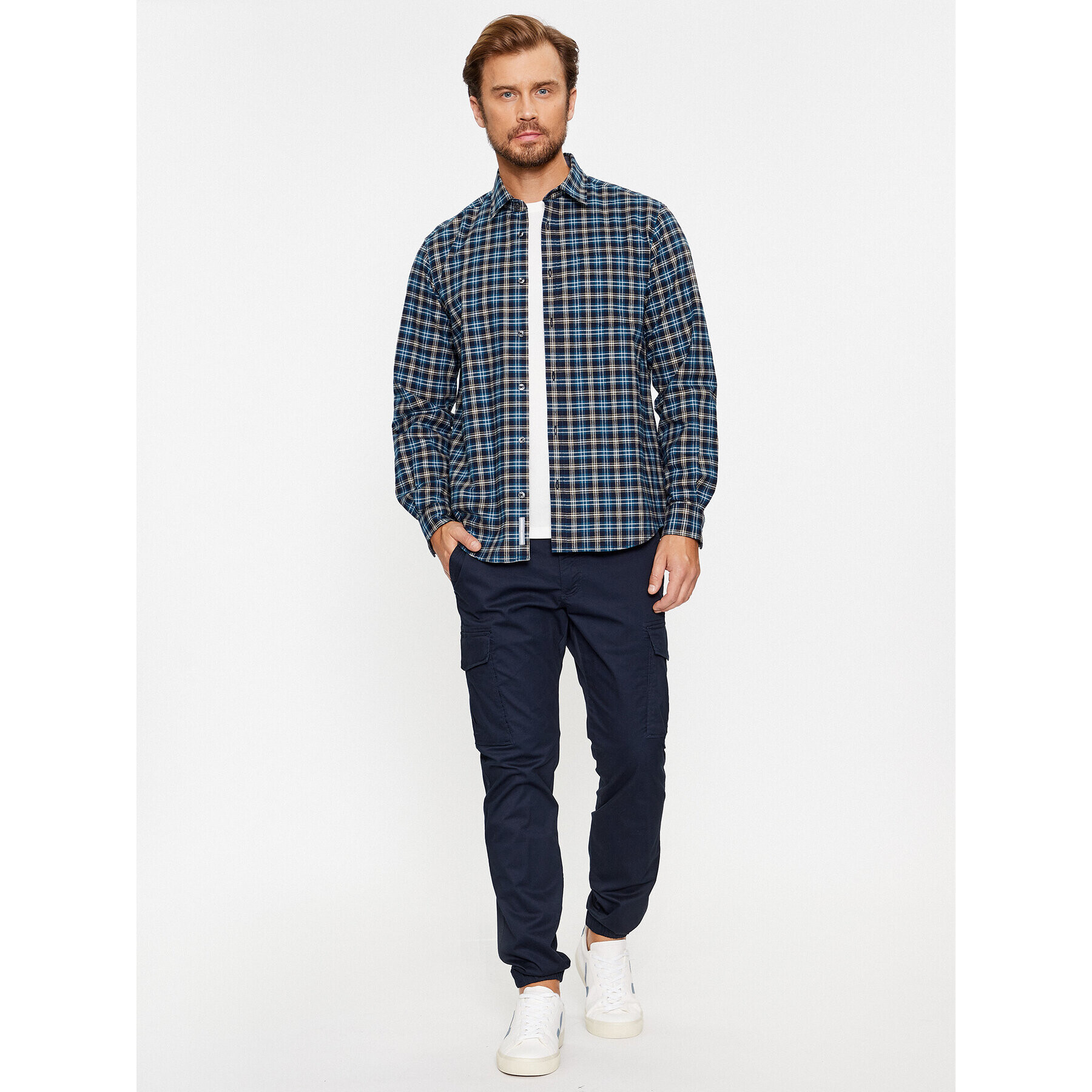 s.Oliver Риза 2139811 Син Regular Fit - Pepit.bg