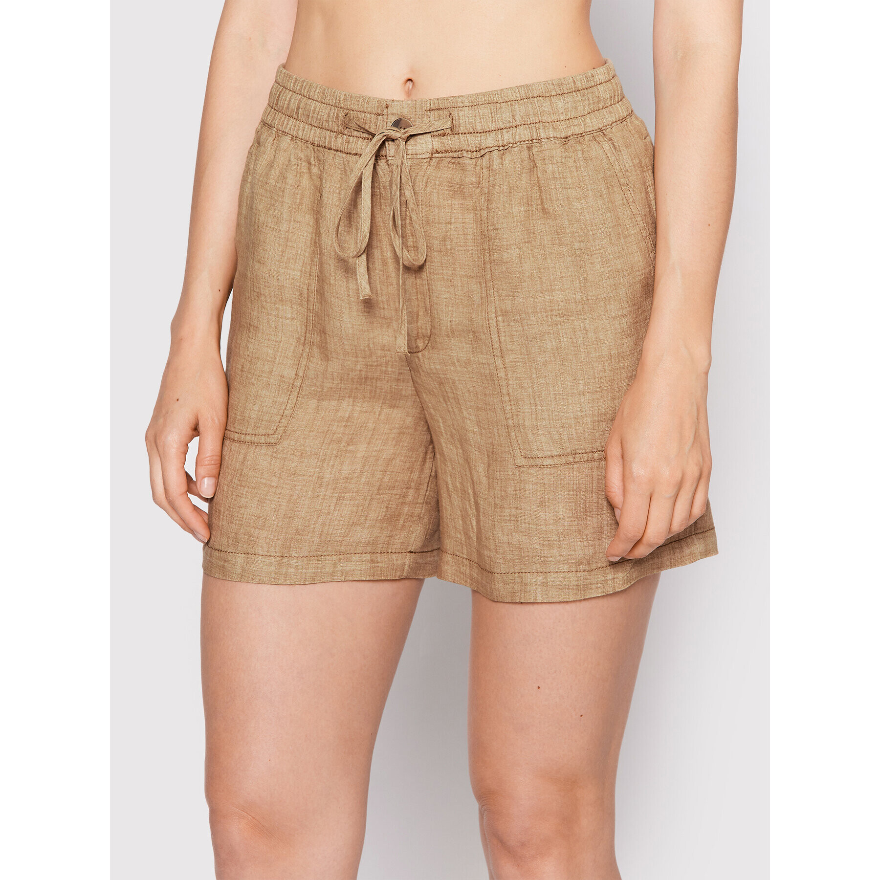 s.Oliver Шорти от плат 2113322 Кафяв Regular Fit - Pepit.bg