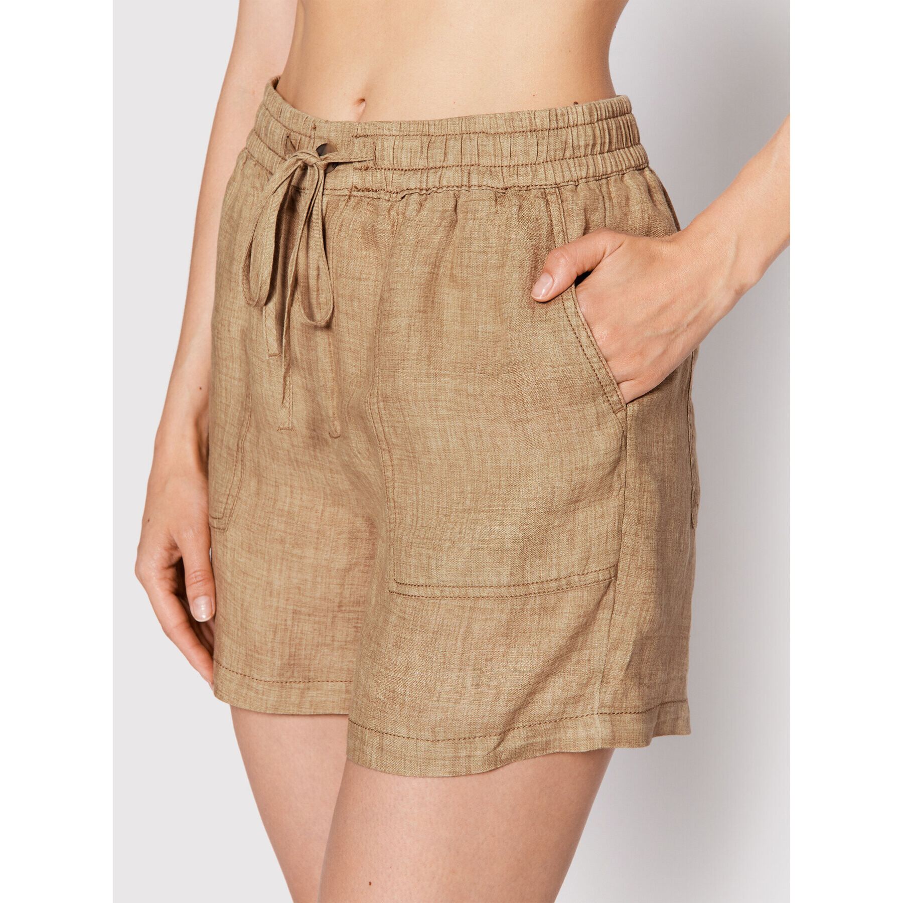 s.Oliver Шорти от плат 2113322 Кафяв Regular Fit - Pepit.bg