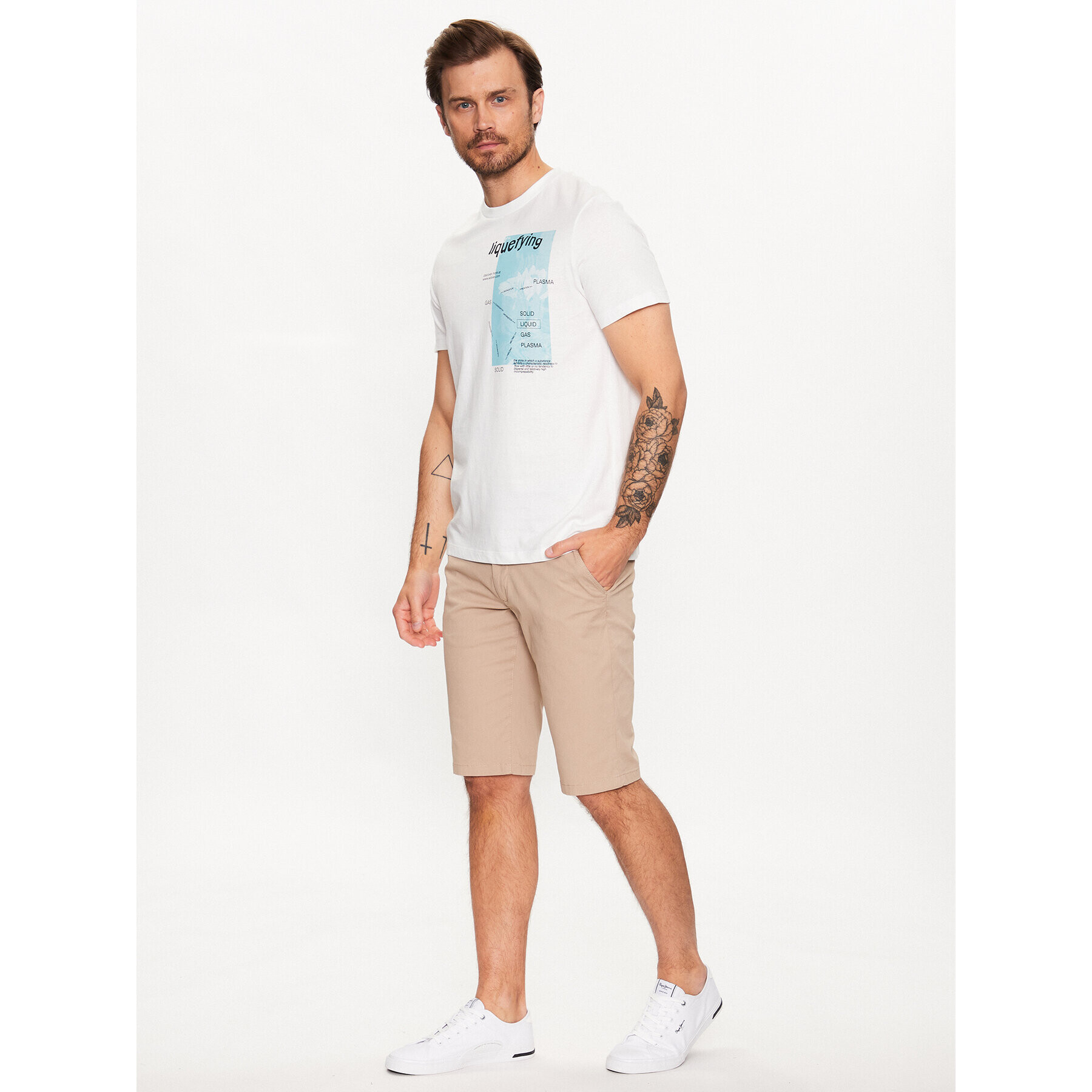 s.Oliver Шорти от плат 2132920 Кафяв Slim Fit - Pepit.bg