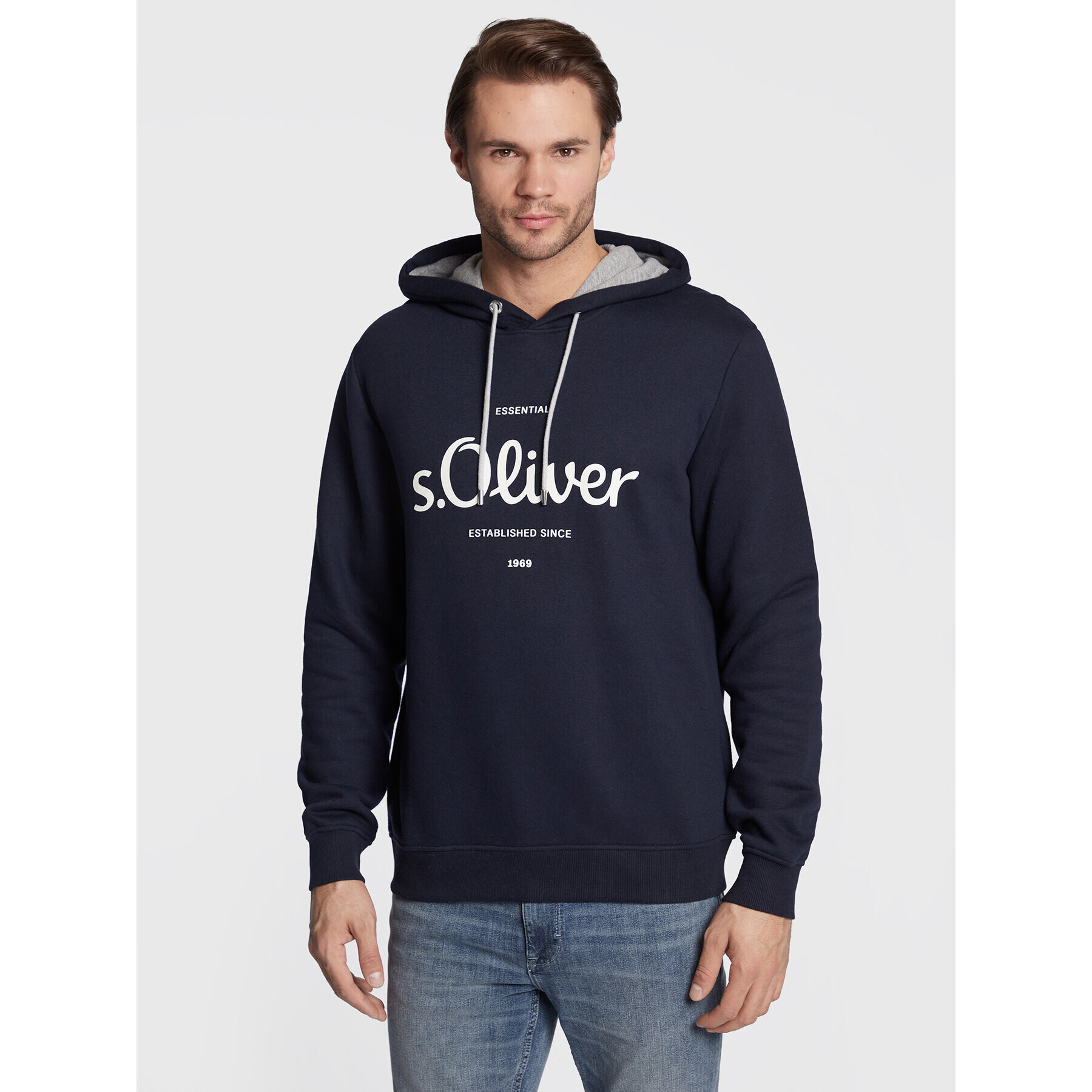 s.Oliver Суитшърт 2122819 Тъмносин Regular Fit - Pepit.bg