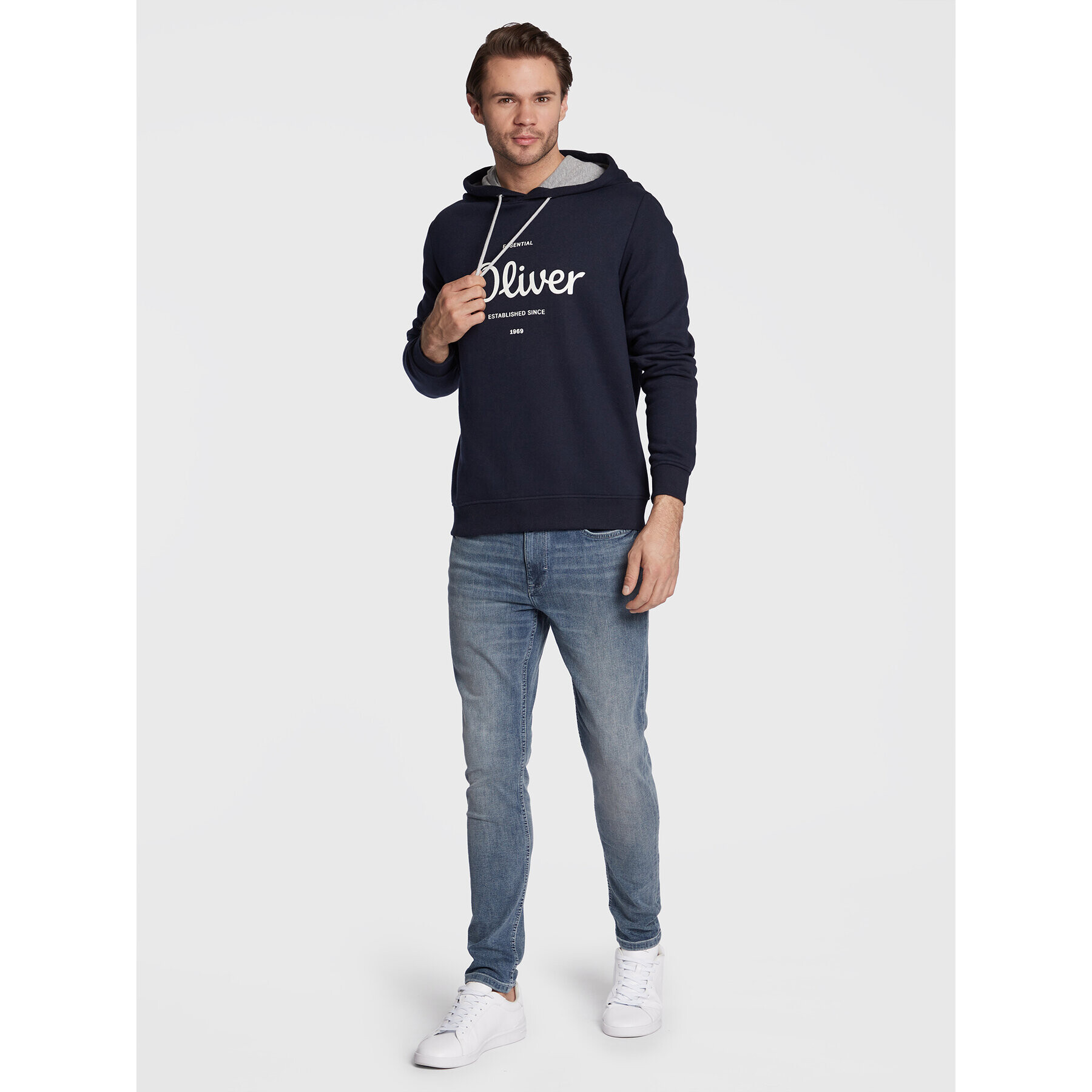 s.Oliver Суитшърт 2122819 Тъмносин Regular Fit - Pepit.bg