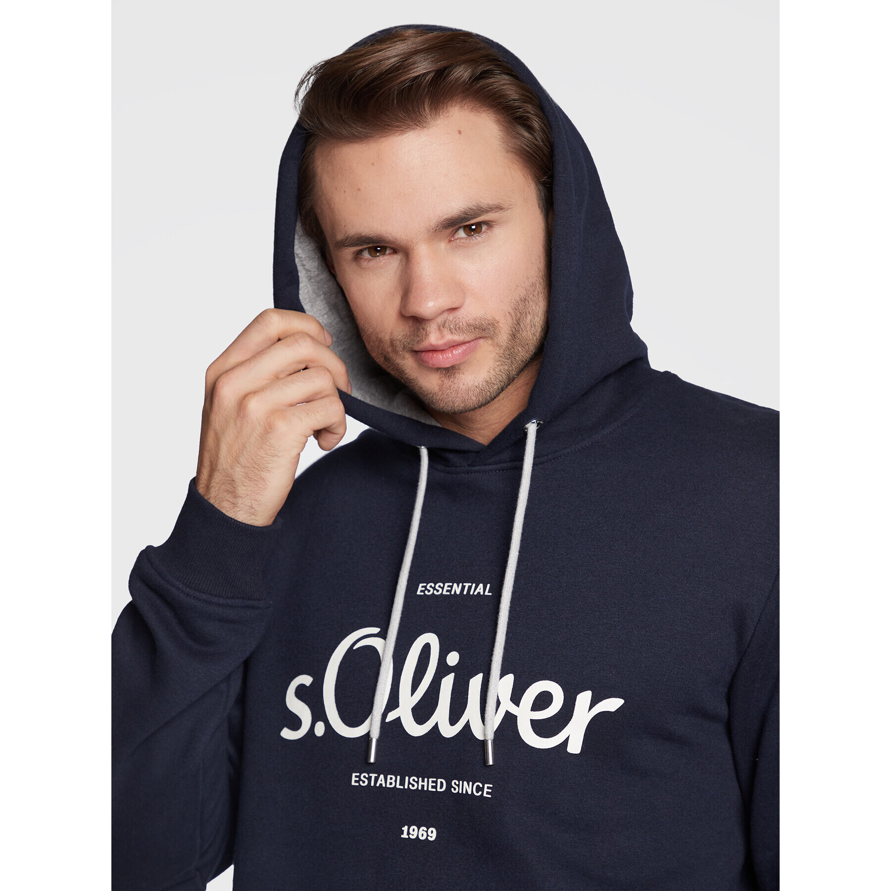 s.Oliver Суитшърт 2122819 Тъмносин Regular Fit - Pepit.bg