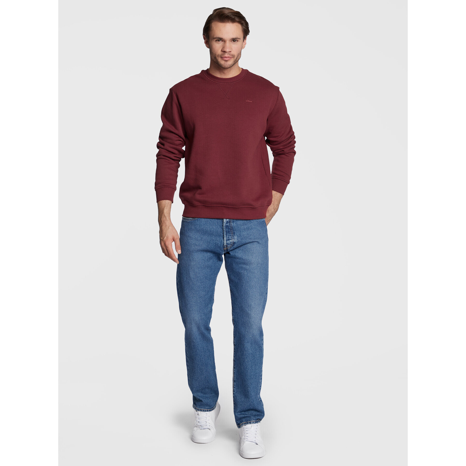 s.Oliver Суитшърт 2122820 Червен Regular Fit - Pepit.bg