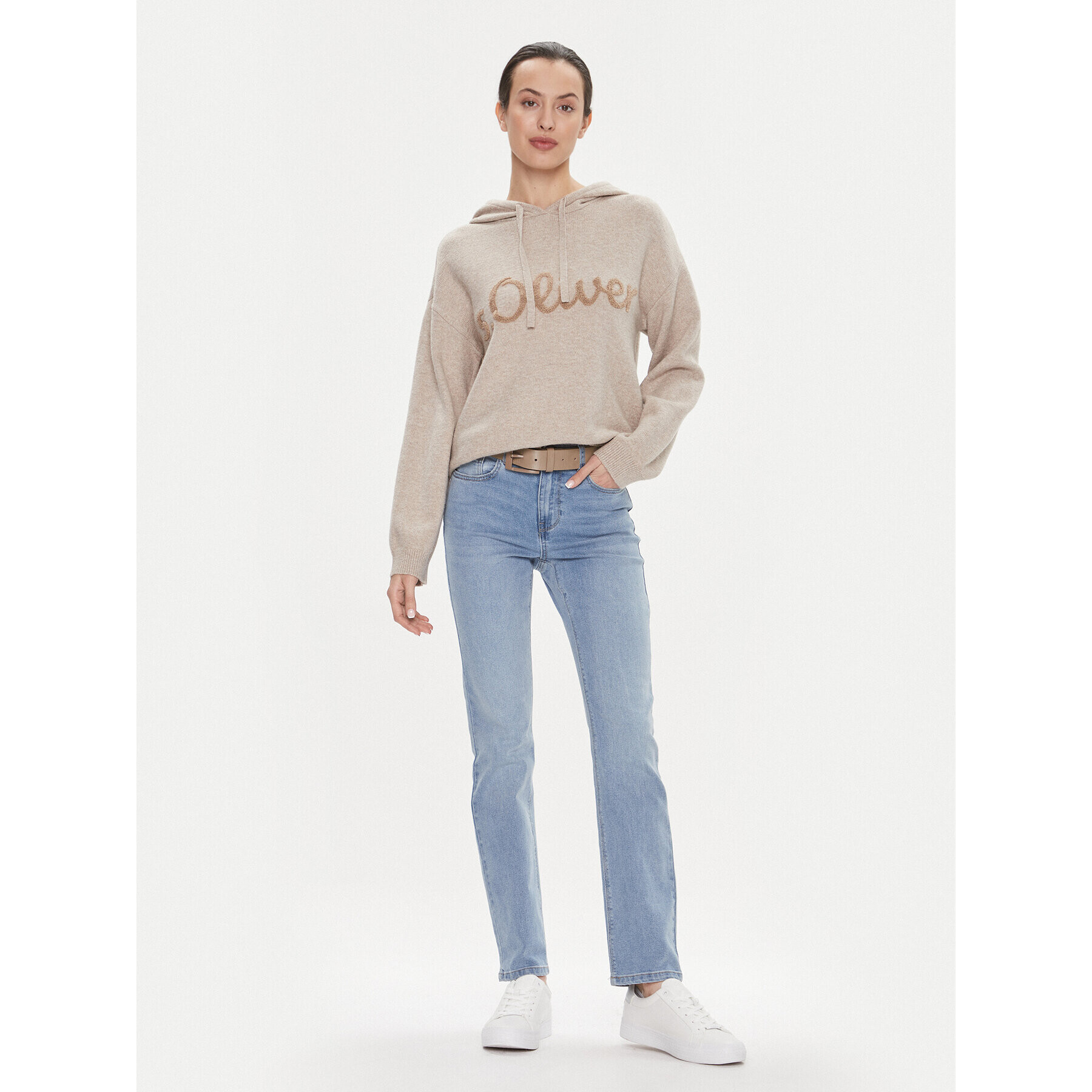 s.Oliver Суитшърт 2135271 Бежов Loose Fit - Pepit.bg