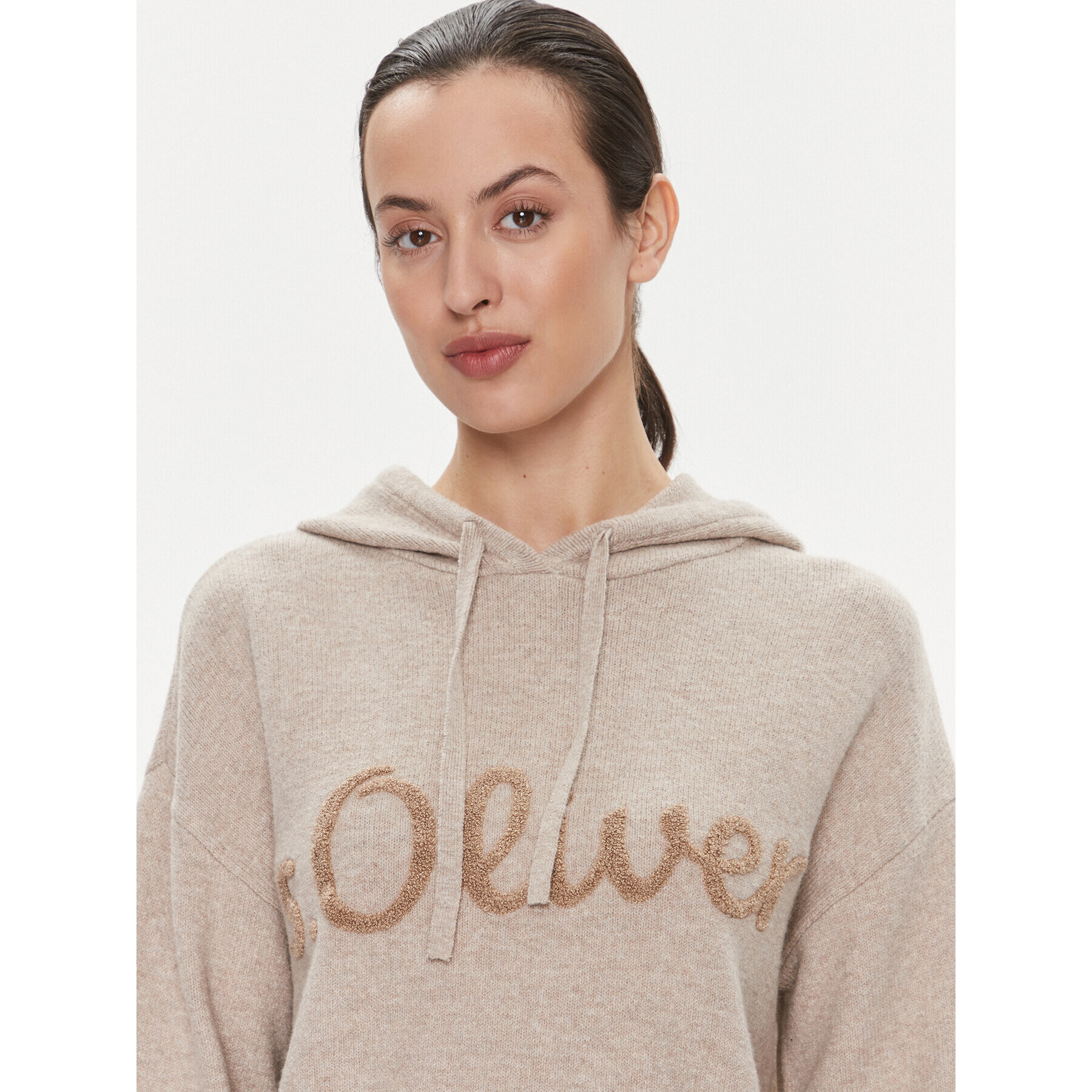 s.Oliver Суитшърт 2135271 Бежов Loose Fit - Pepit.bg