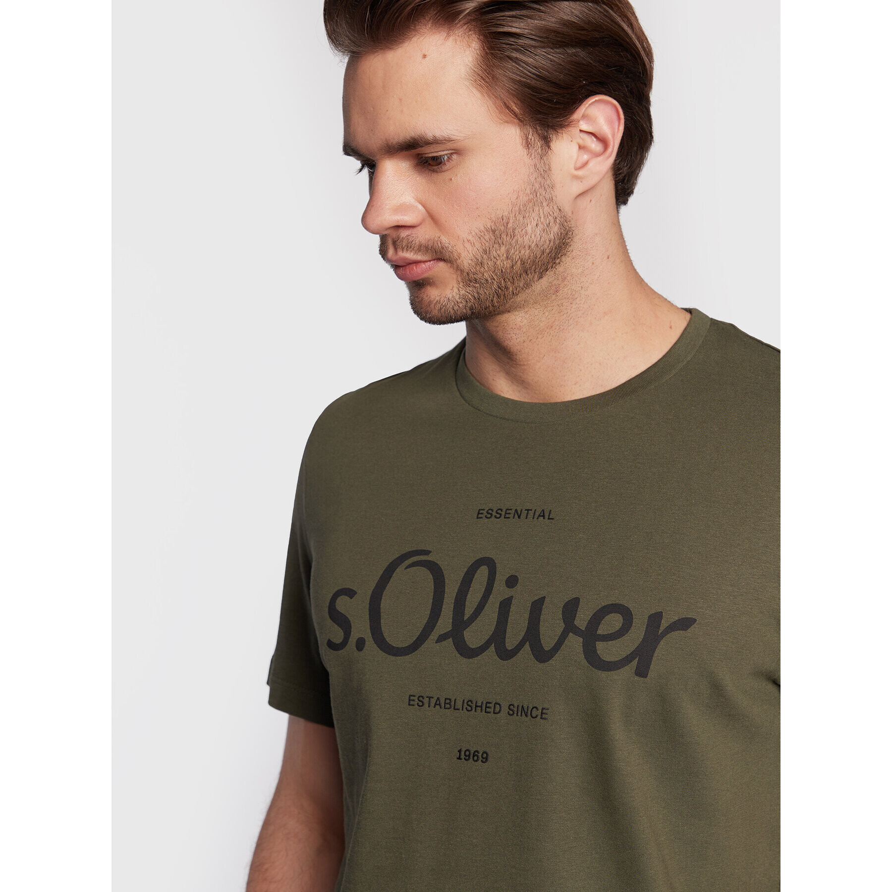 s.Oliver Тишърт 2057432 Зелен Regular Fit - Pepit.bg