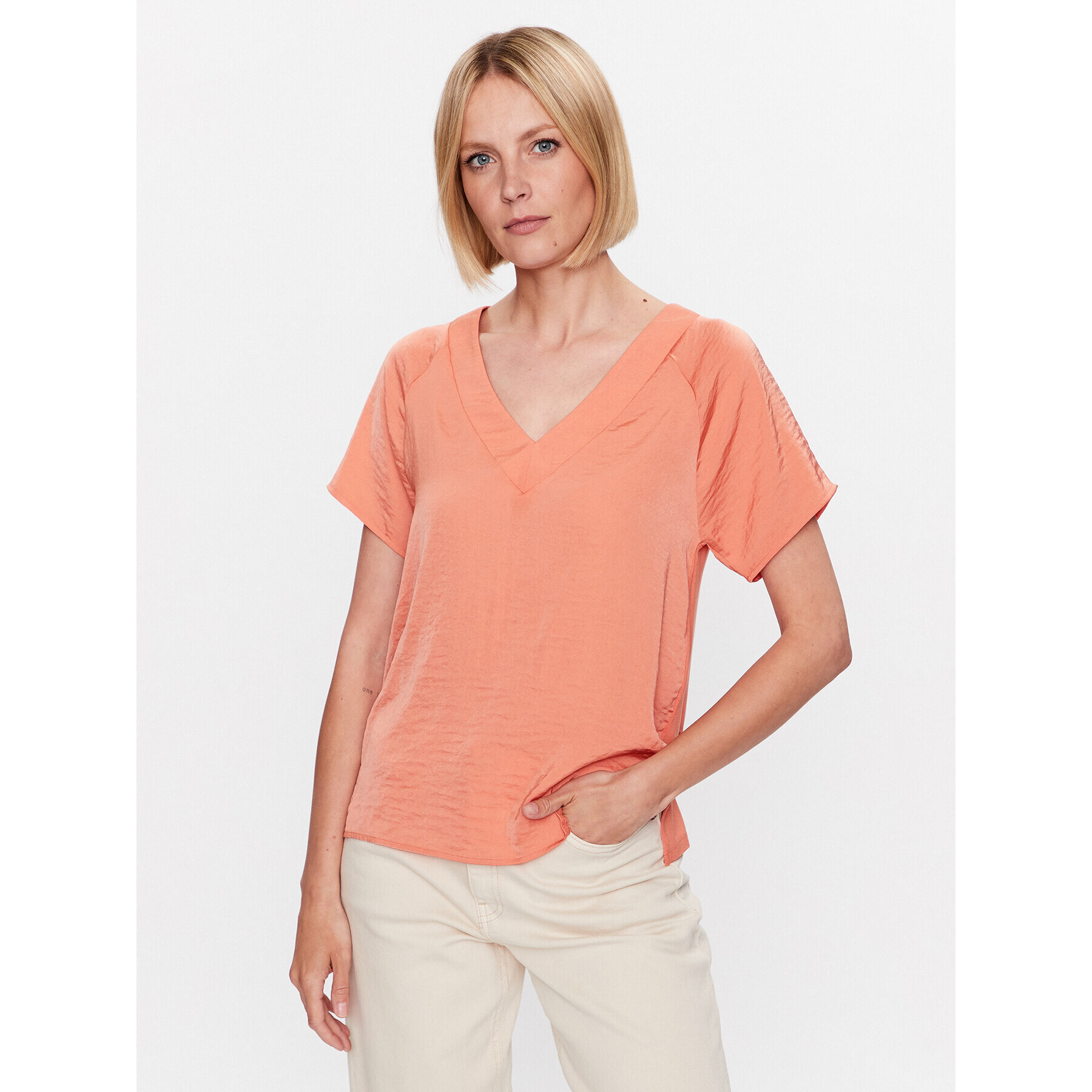 s.Oliver Тишърт 2129455 Оранжев Regular Fit - Pepit.bg