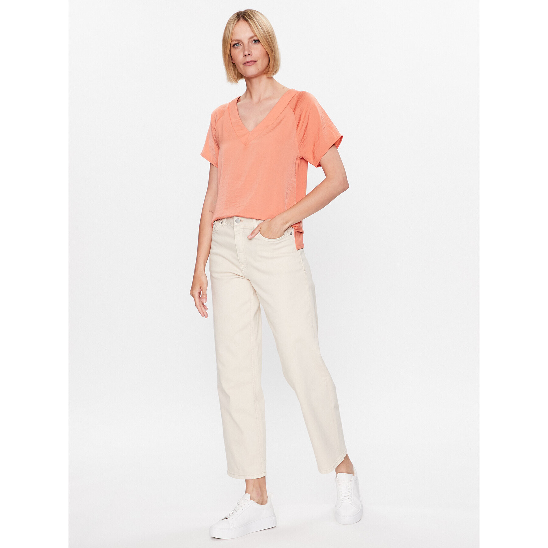 s.Oliver Тишърт 2129455 Оранжев Regular Fit - Pepit.bg