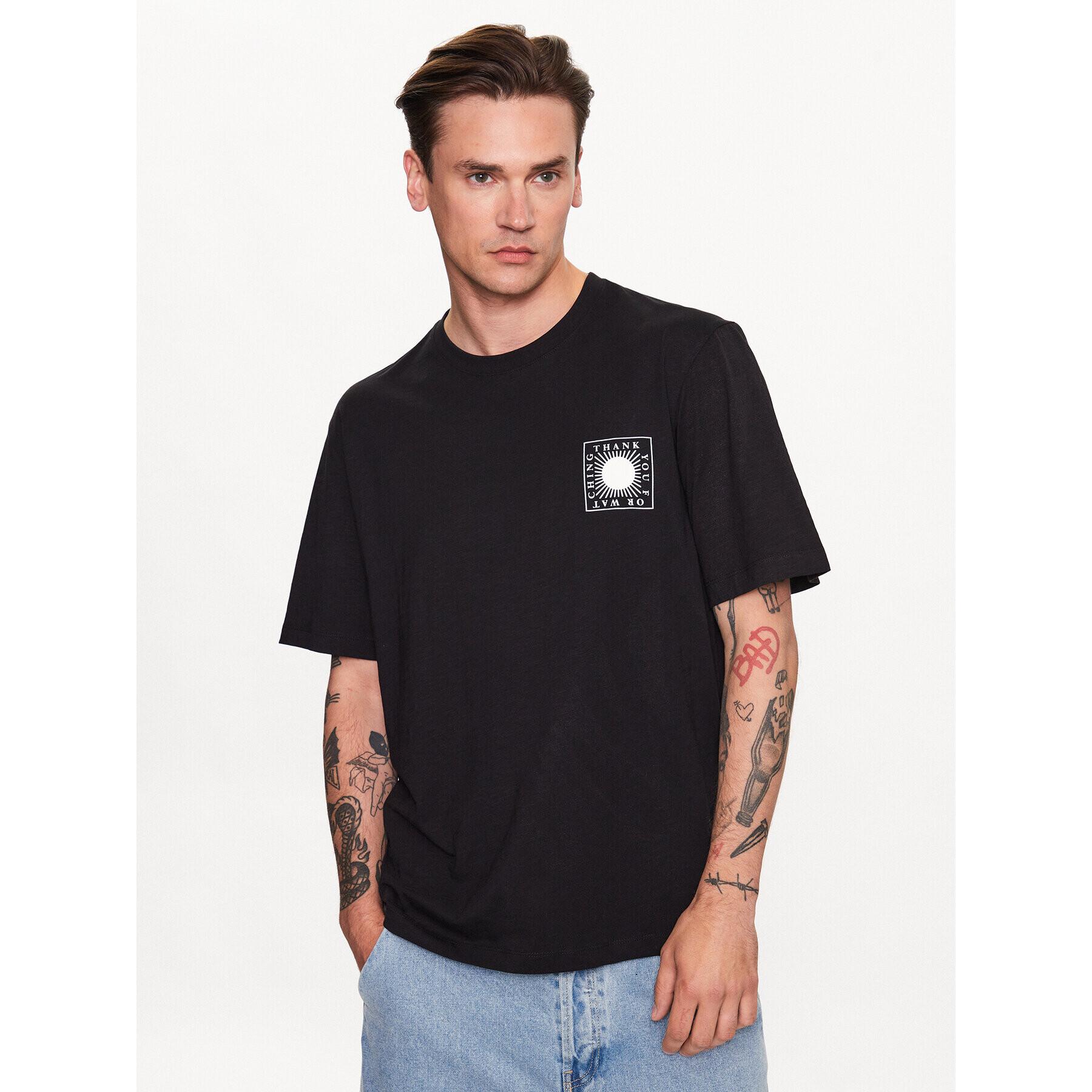 s.Oliver Тишърт 2129466 Черен Regular Fit - Pepit.bg