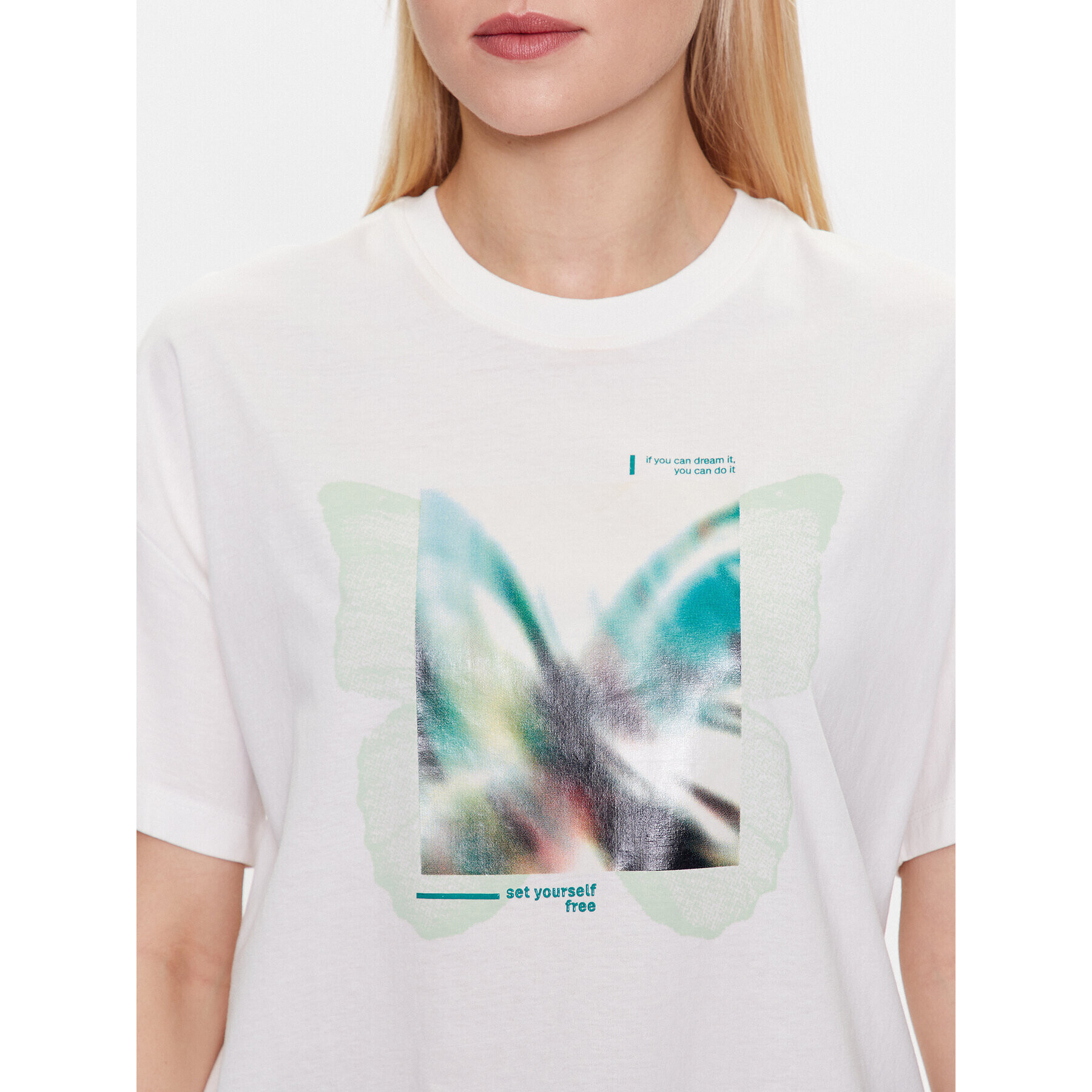 s.Oliver Тишърт 2130597 Екрю Loose Fit - Pepit.bg