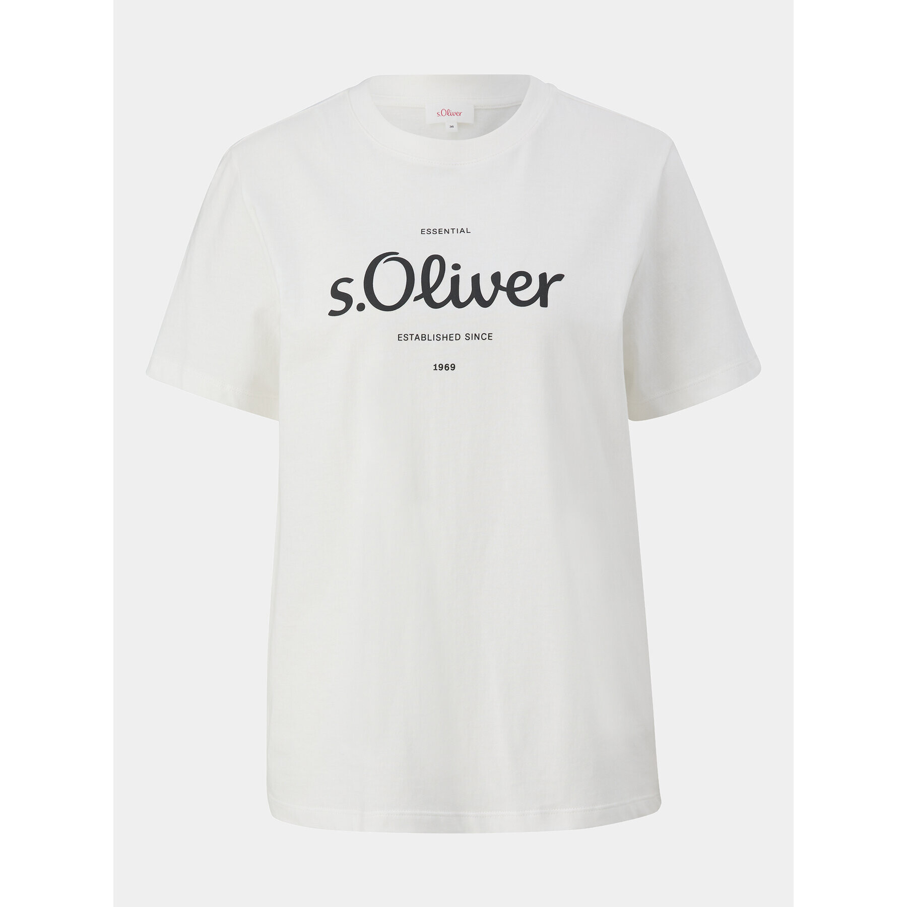 s.Oliver Тишърт 2136463 Екрю Regular Fit - Pepit.bg