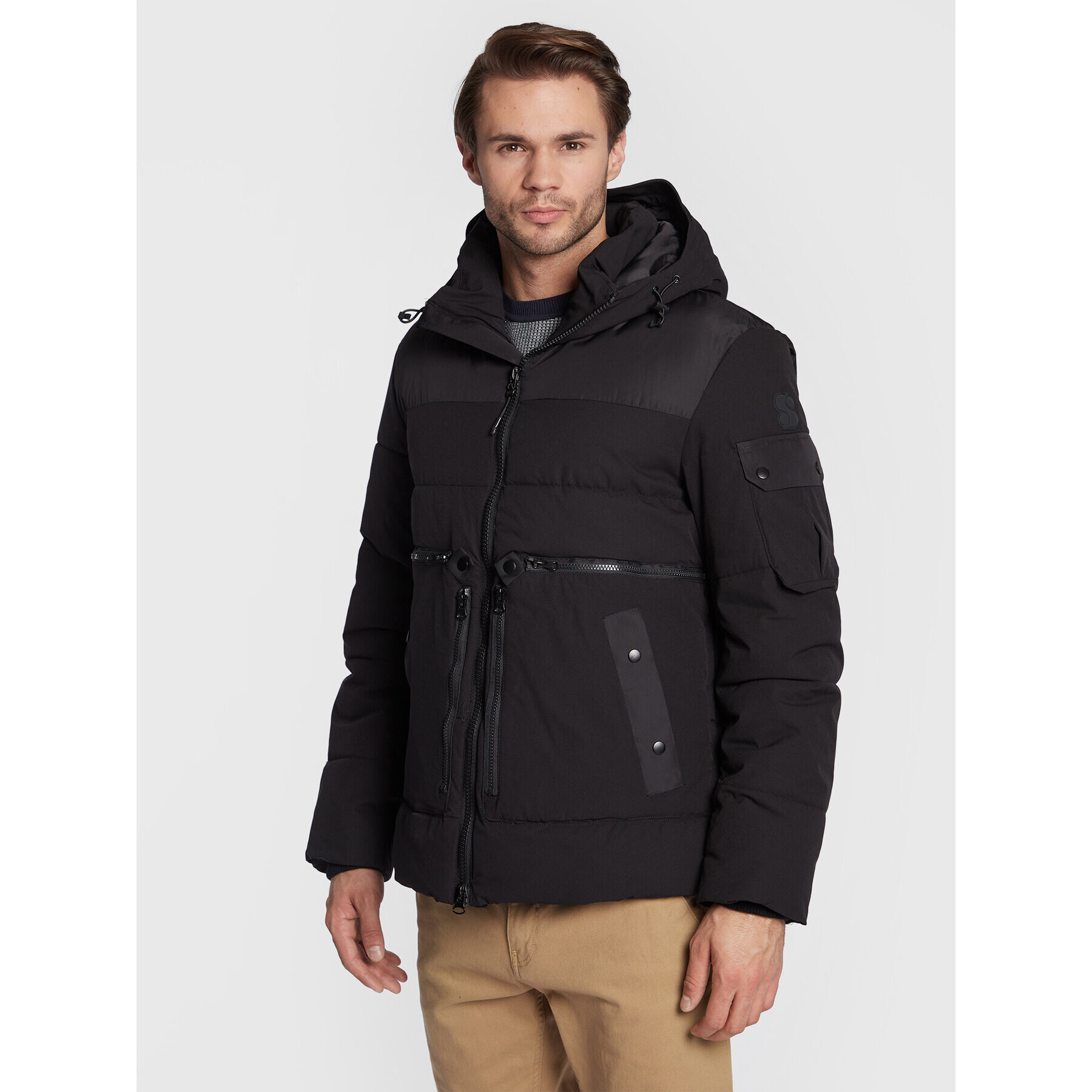 s.Oliver Зимно яке 2116271 Черен Regular Fit - Pepit.bg