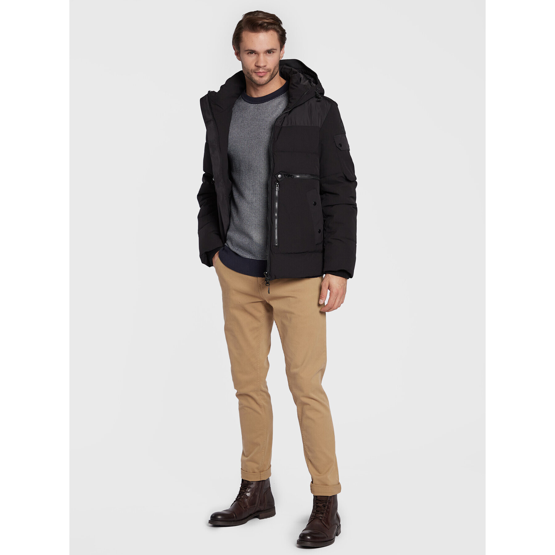 s.Oliver Зимно яке 2116271 Черен Regular Fit - Pepit.bg