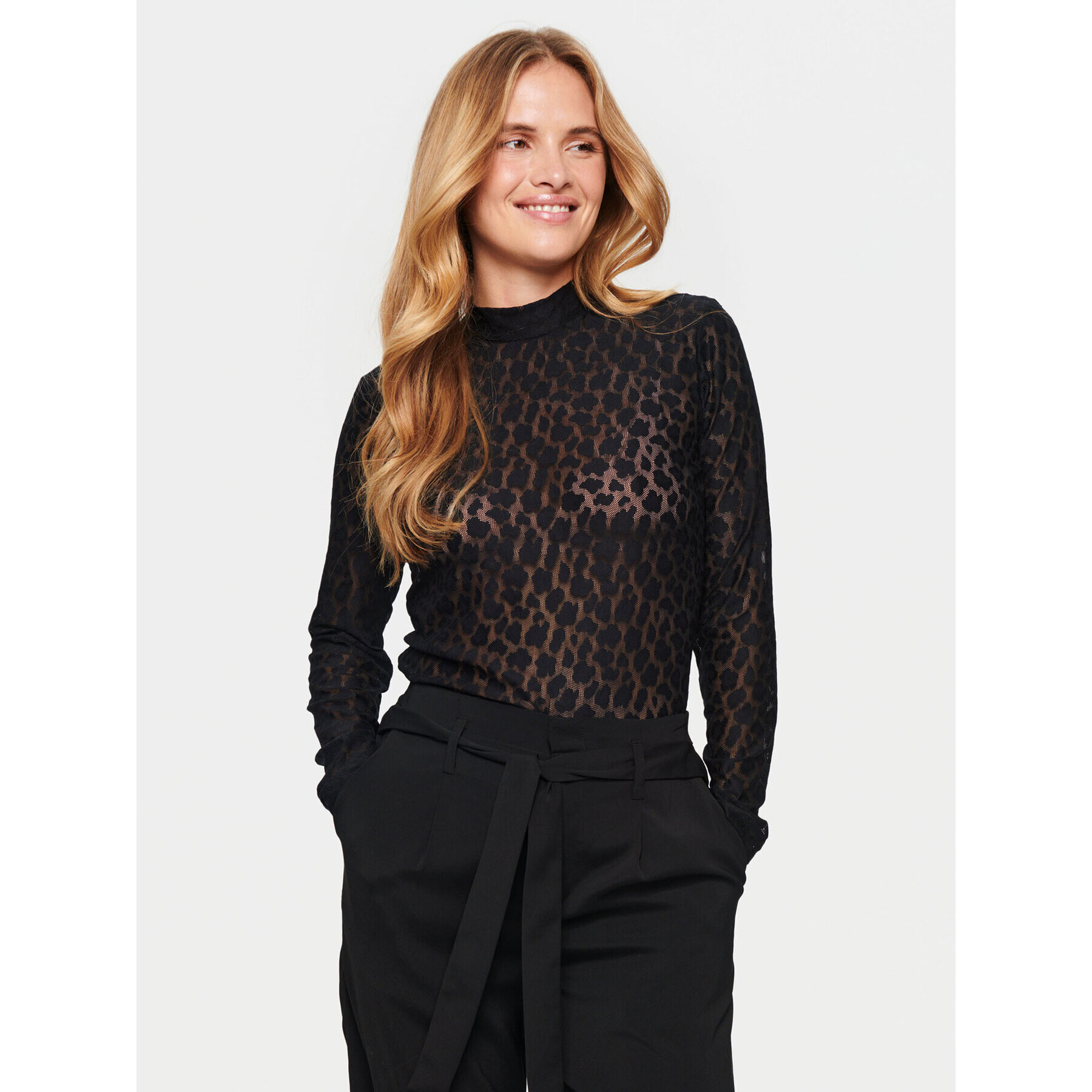 Saint Tropez Блуза 30512959 Черен Slim Fit - Pepit.bg
