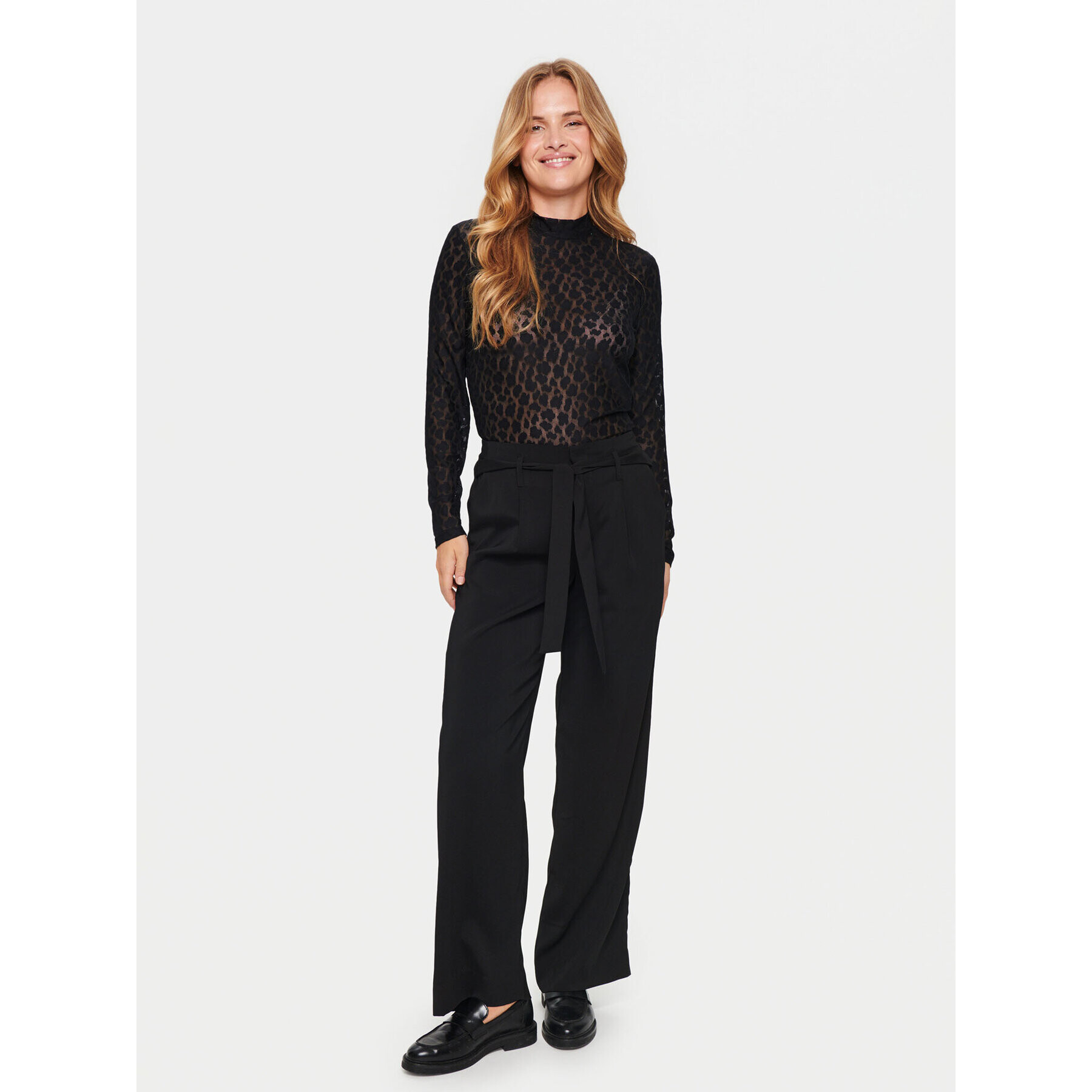 Saint Tropez Блуза 30512959 Черен Slim Fit - Pepit.bg