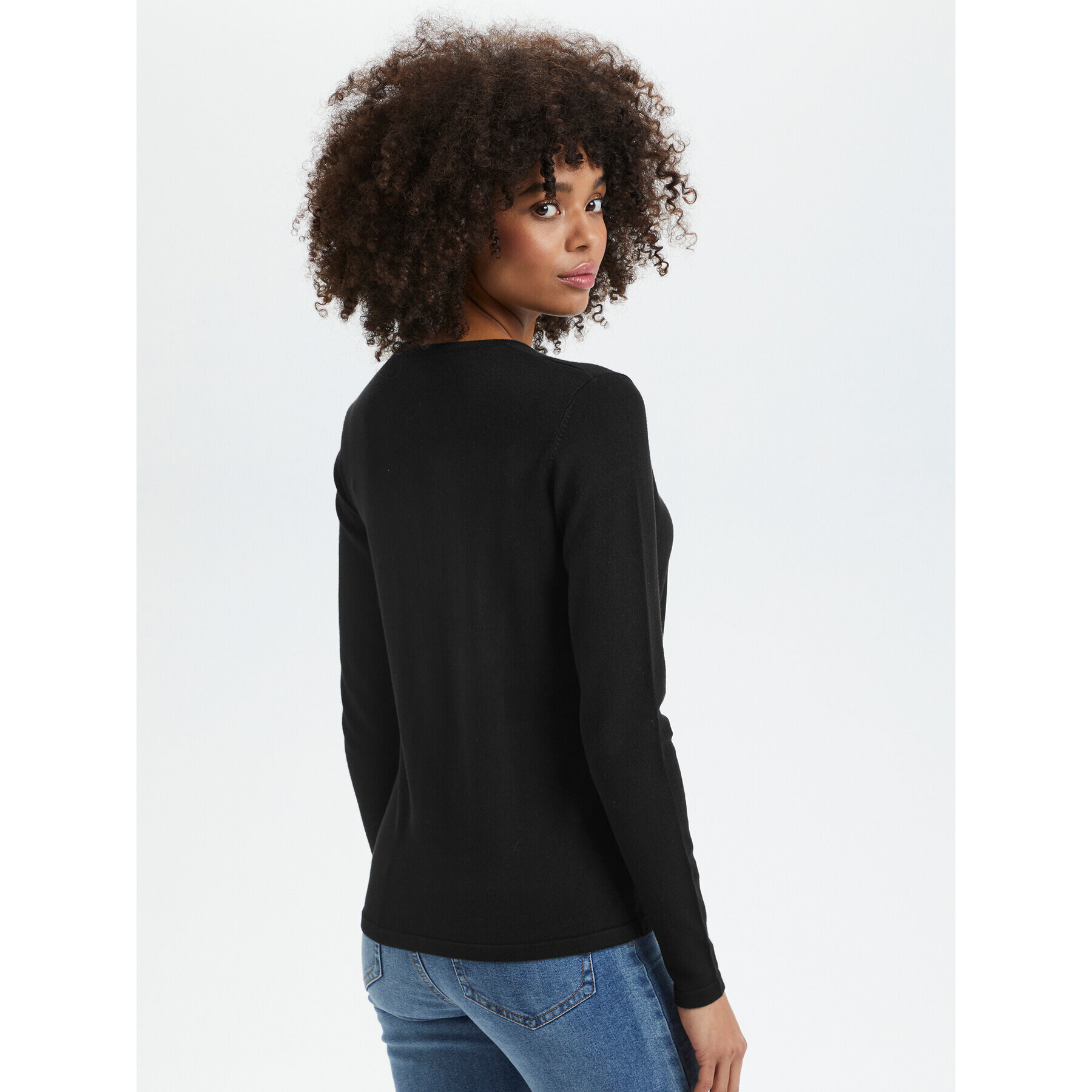 Saint Tropez Кардиган 30500005 Черен Classic Fit - Pepit.bg