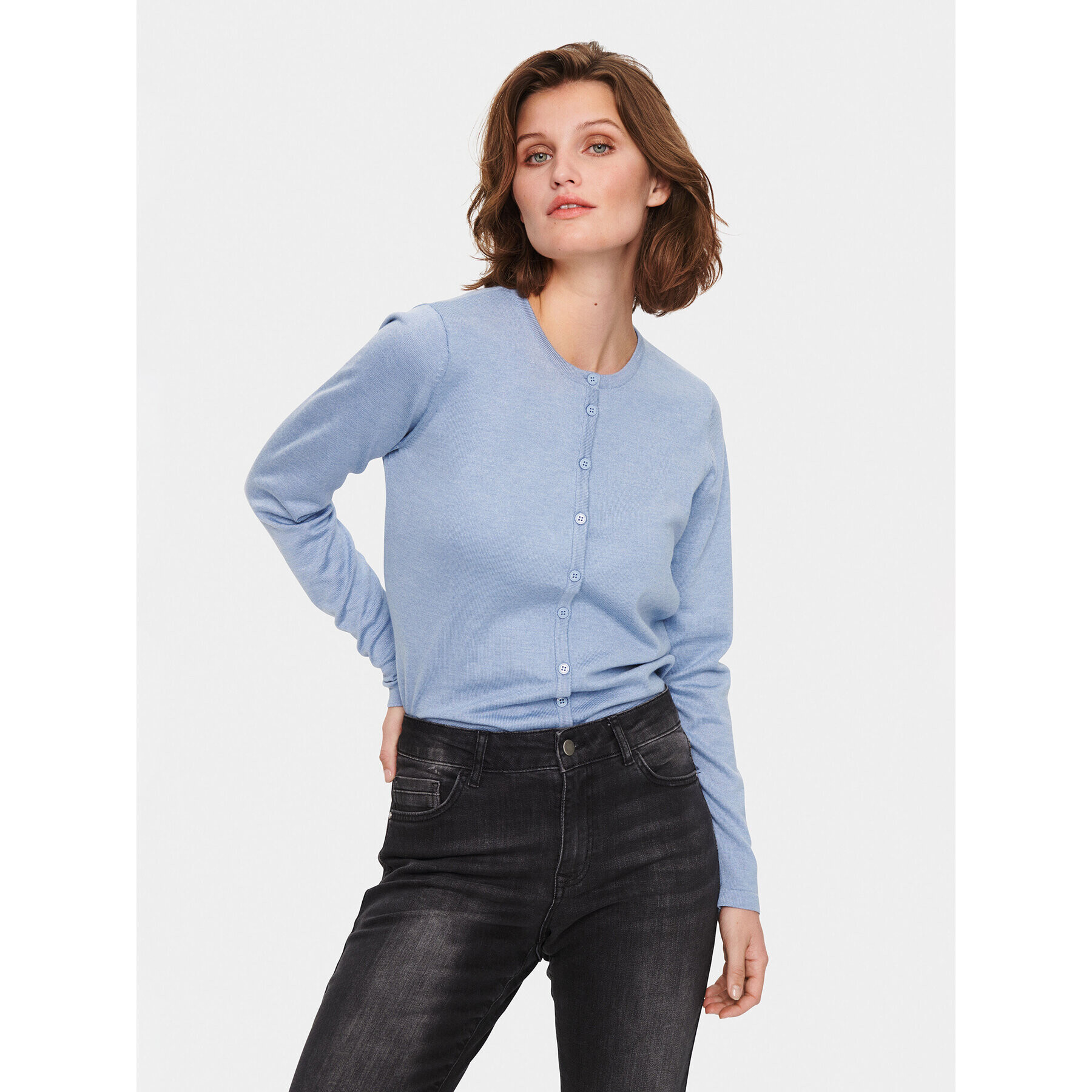 Saint Tropez Кардиган 30500005 Син Classic Fit - Pepit.bg