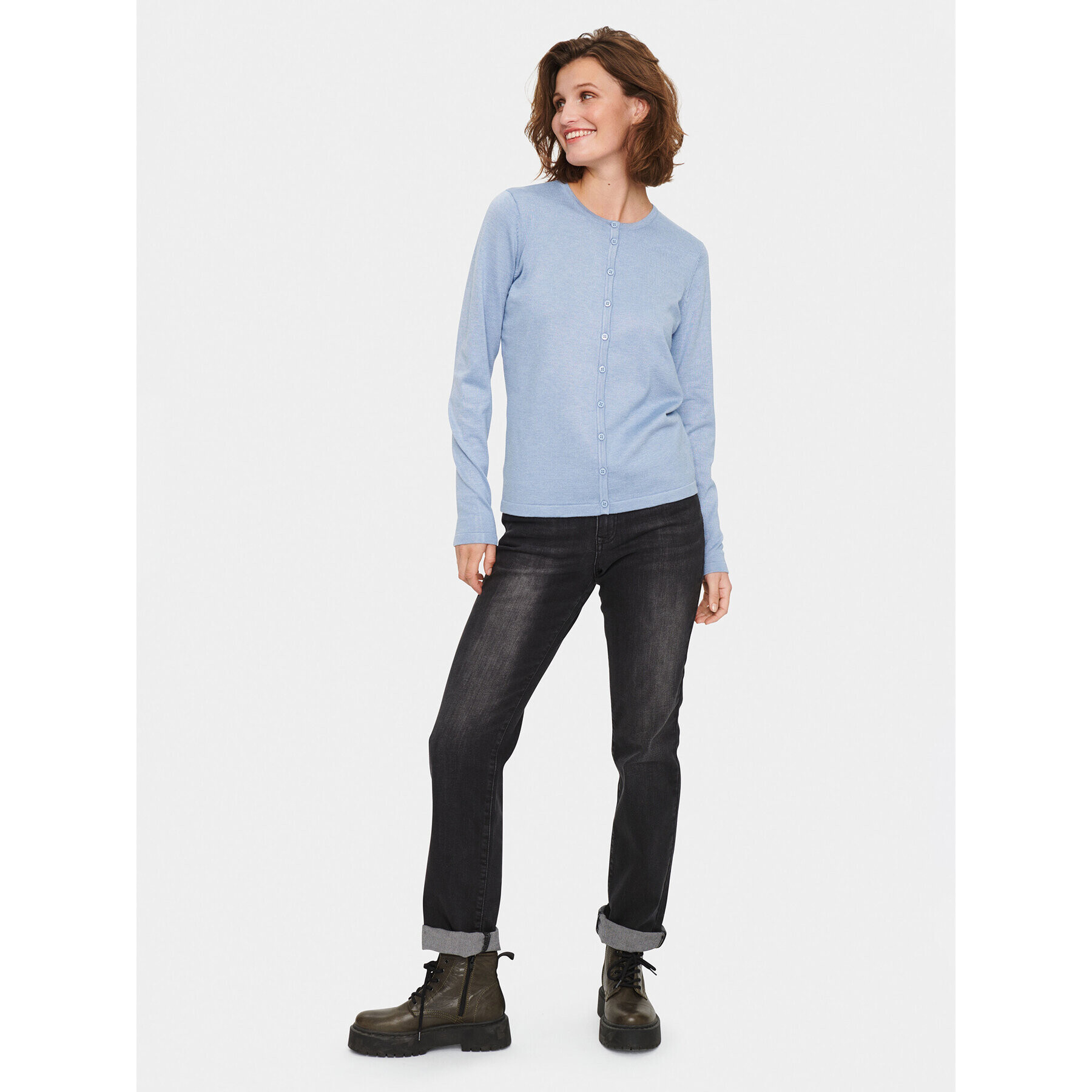 Saint Tropez Кардиган 30500005 Син Classic Fit - Pepit.bg