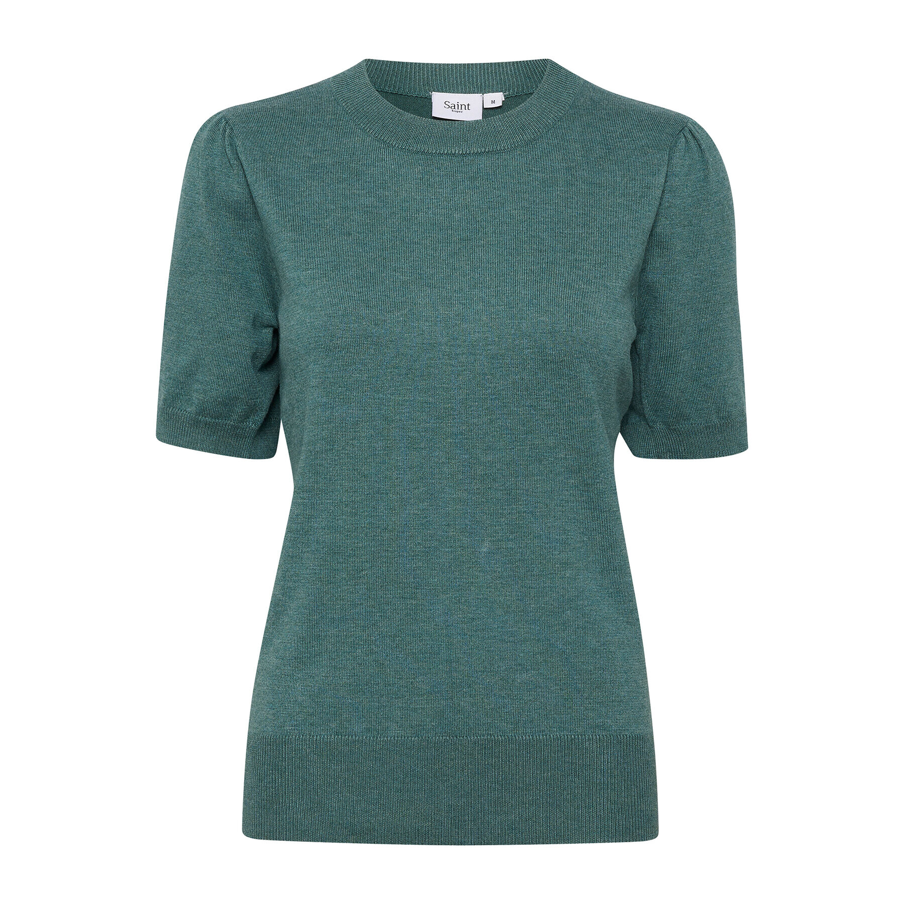 Saint Tropez Пуловер 30511788 Зелен Classic Fit - Pepit.bg