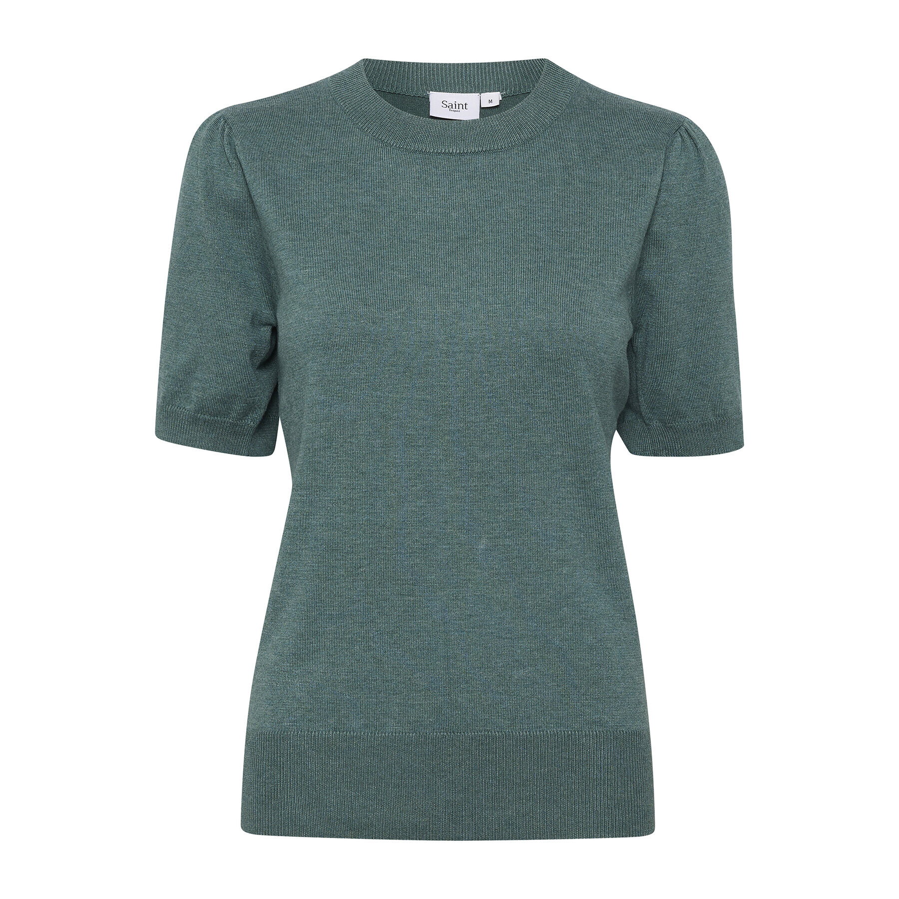 Saint Tropez Пуловер 30511788 Зелен Classic Fit - Pepit.bg