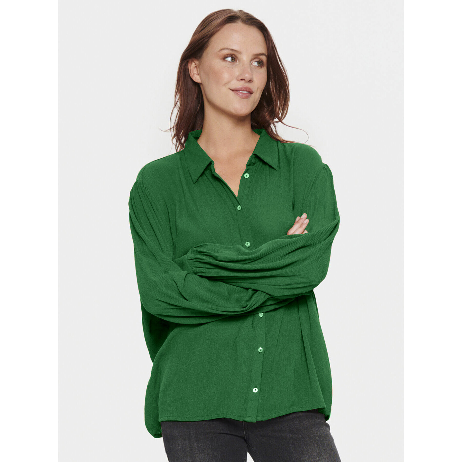 Saint Tropez Риза 30512984 Зелен Regular Fit - Pepit.bg