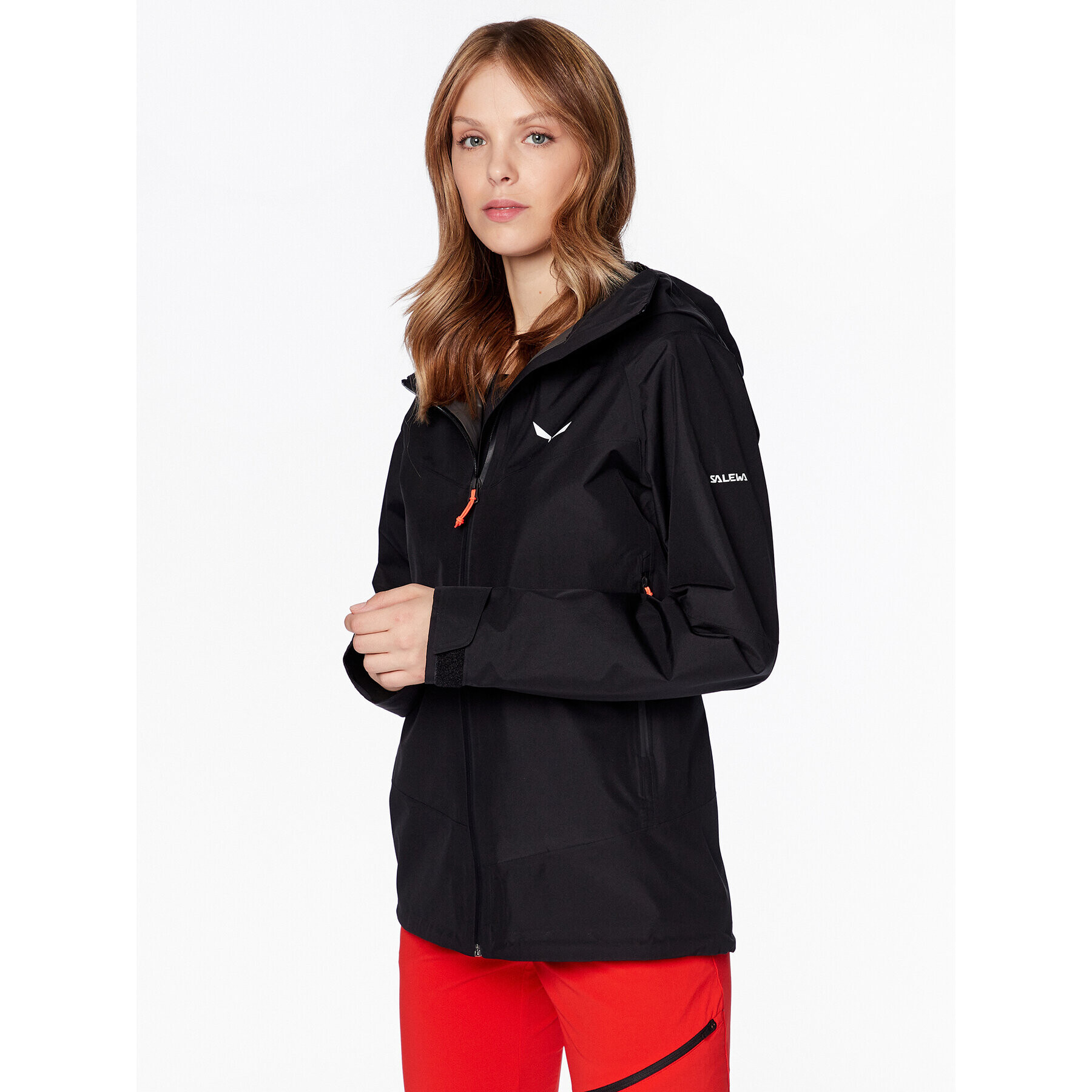 Salewa Яке за дъжд Puez 28477 Черен Regular Fit - Pepit.bg