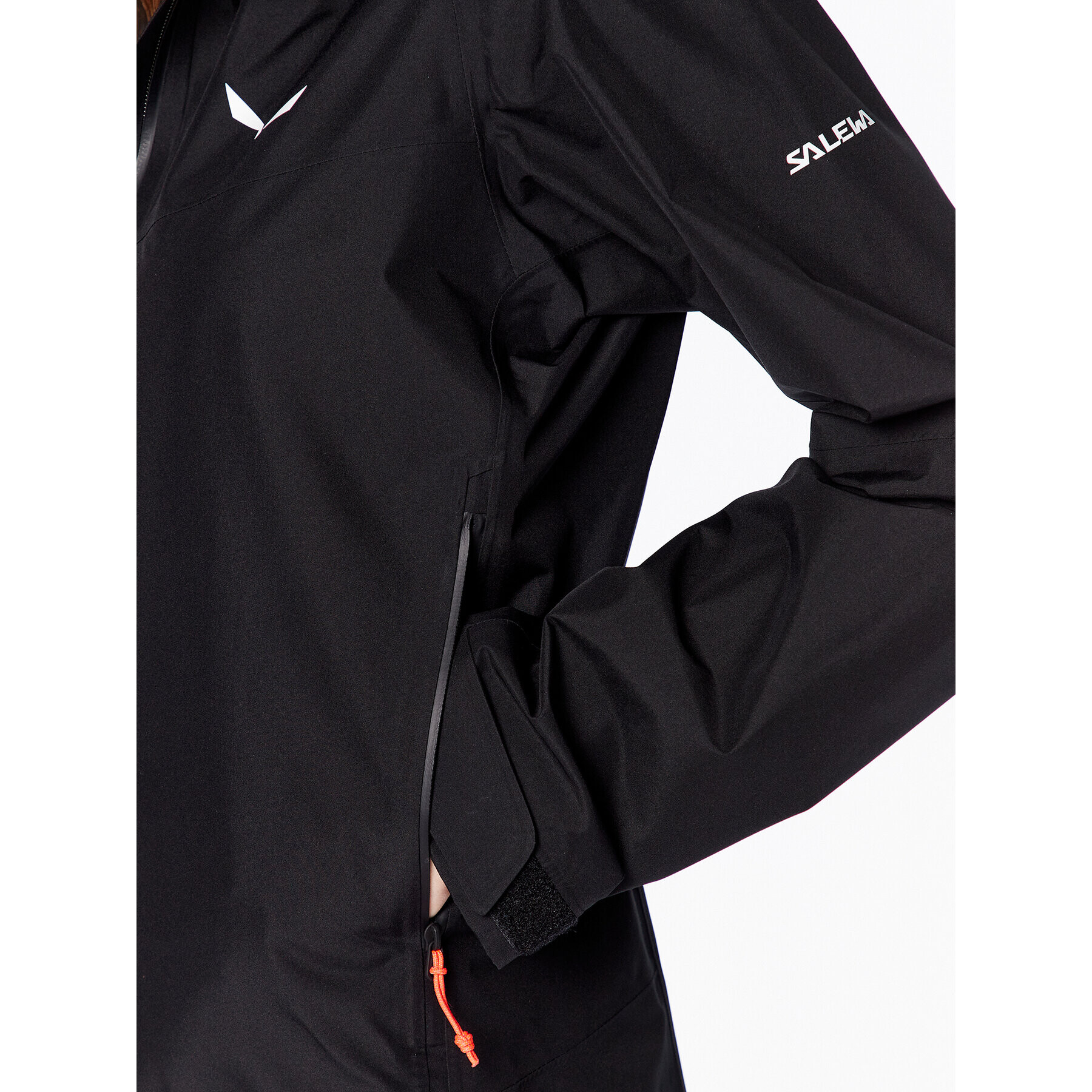 Salewa Яке за дъжд Puez 28477 Черен Regular Fit - Pepit.bg