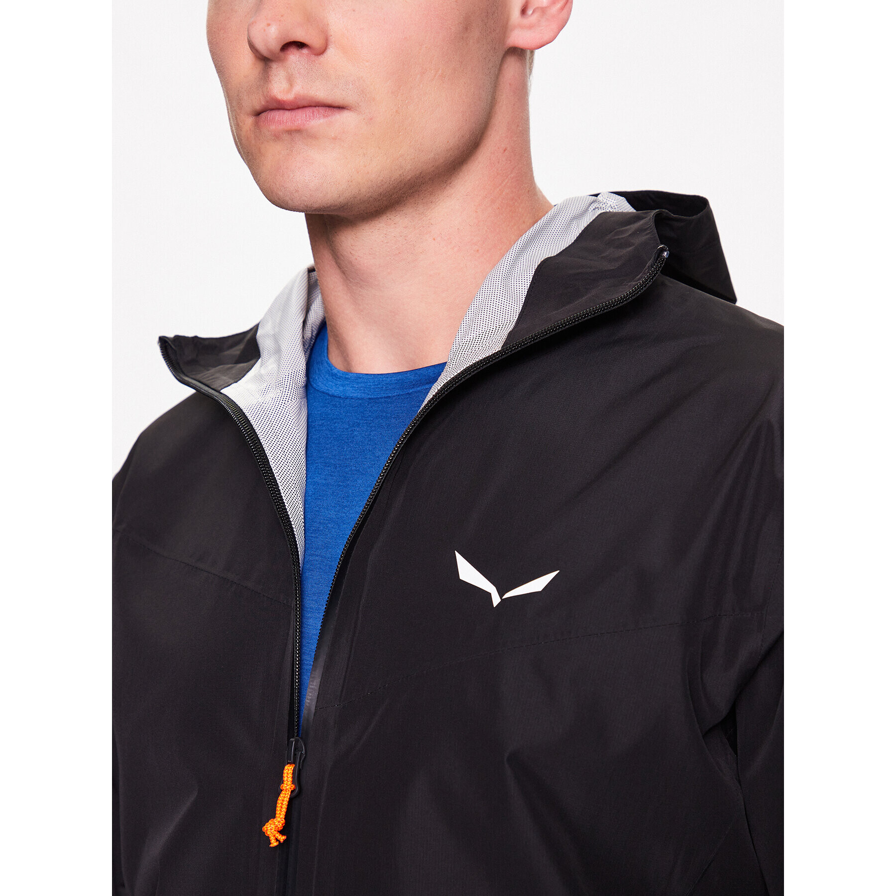 Salewa Яке за дъжд Puez 28615 Черен Regular Fit - Pepit.bg