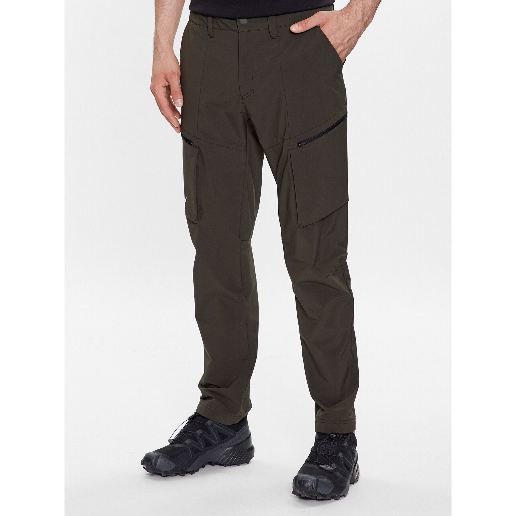 Salewa Outdoor панталони Puez 28310 Каки Regular Fit - Pepit.bg