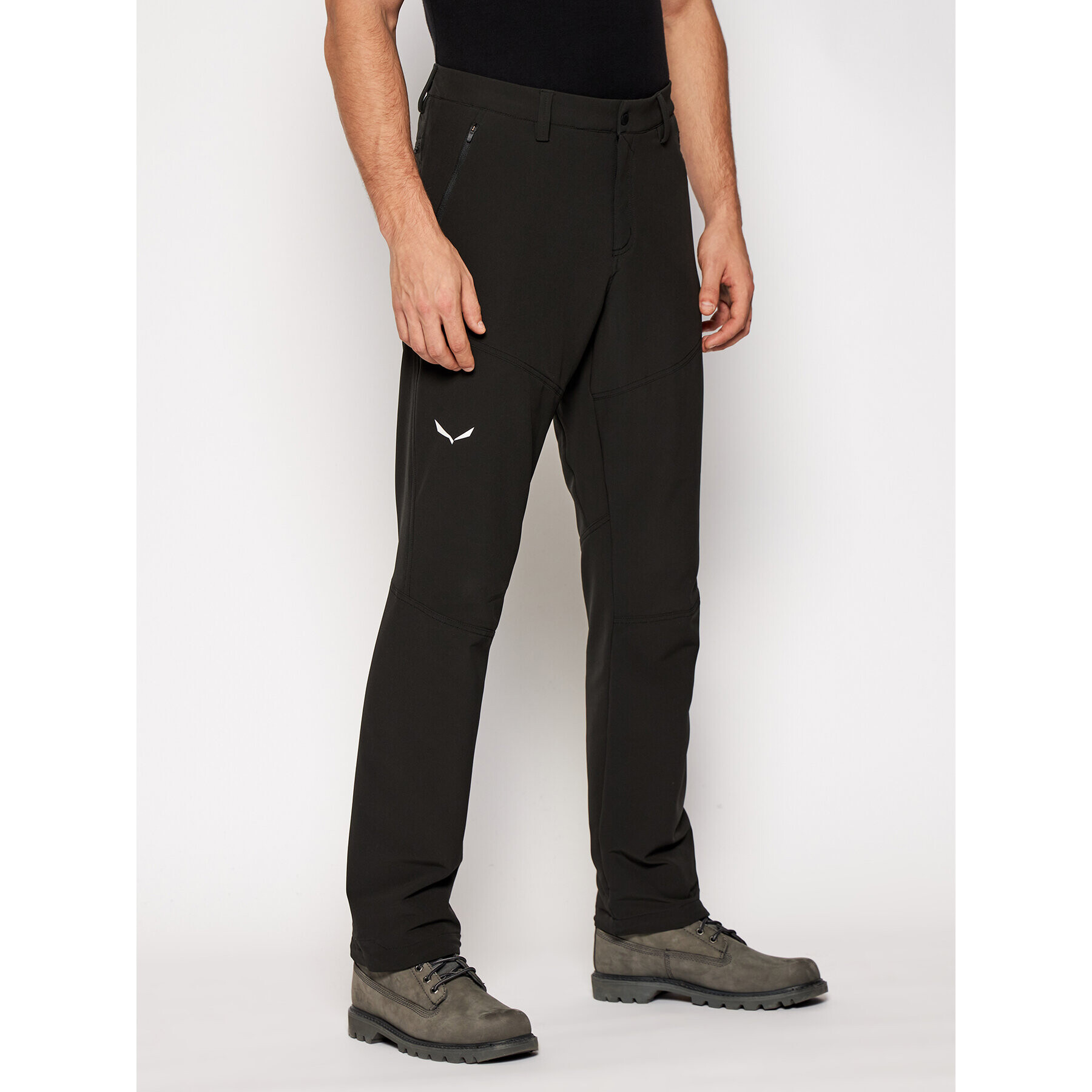 Salewa Outdoor панталони Puez Dolomitic 27227 Черен Regular Fit - Pepit.bg