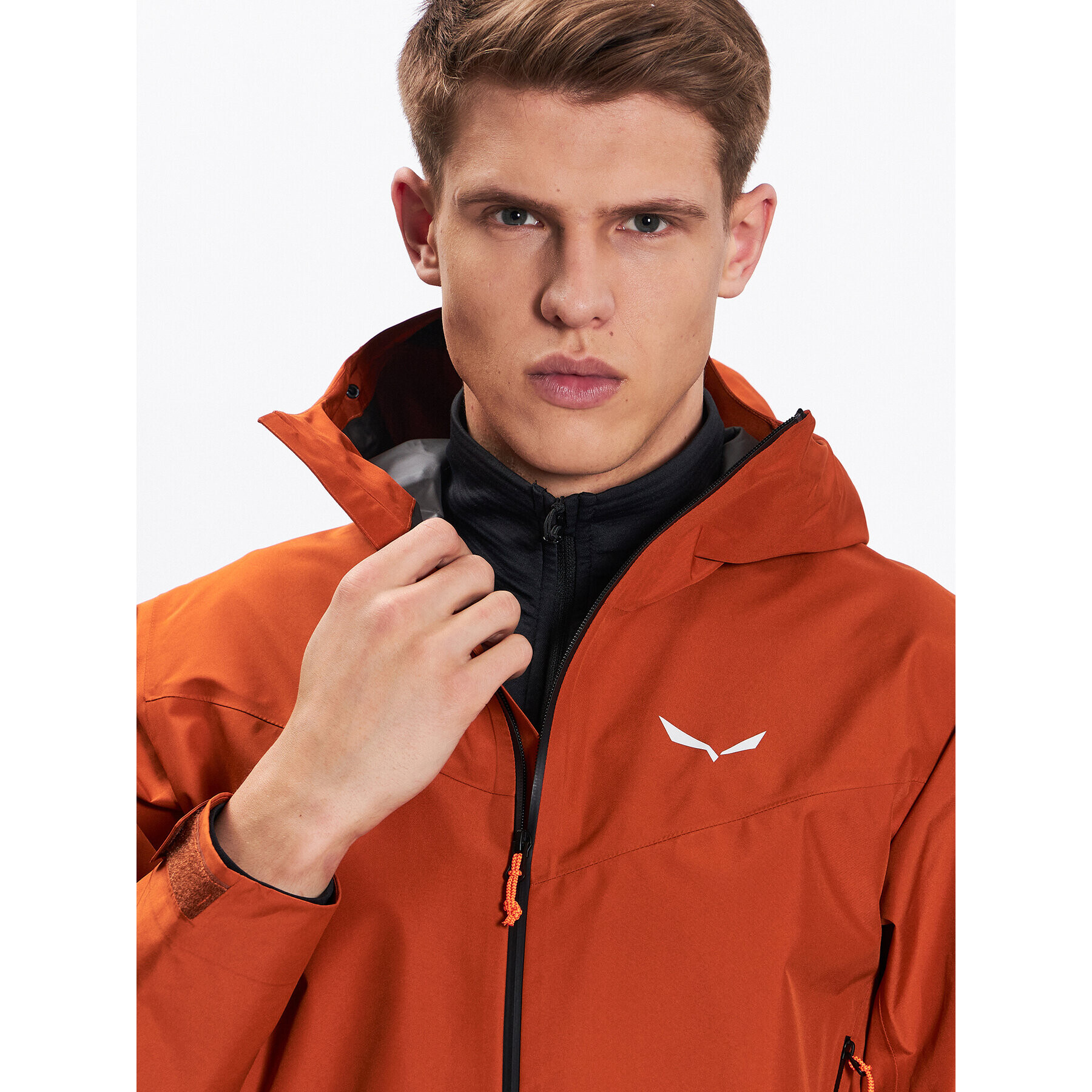 Salewa Преходно яке Puez 28476 Оранжев Regular Fit - Pepit.bg