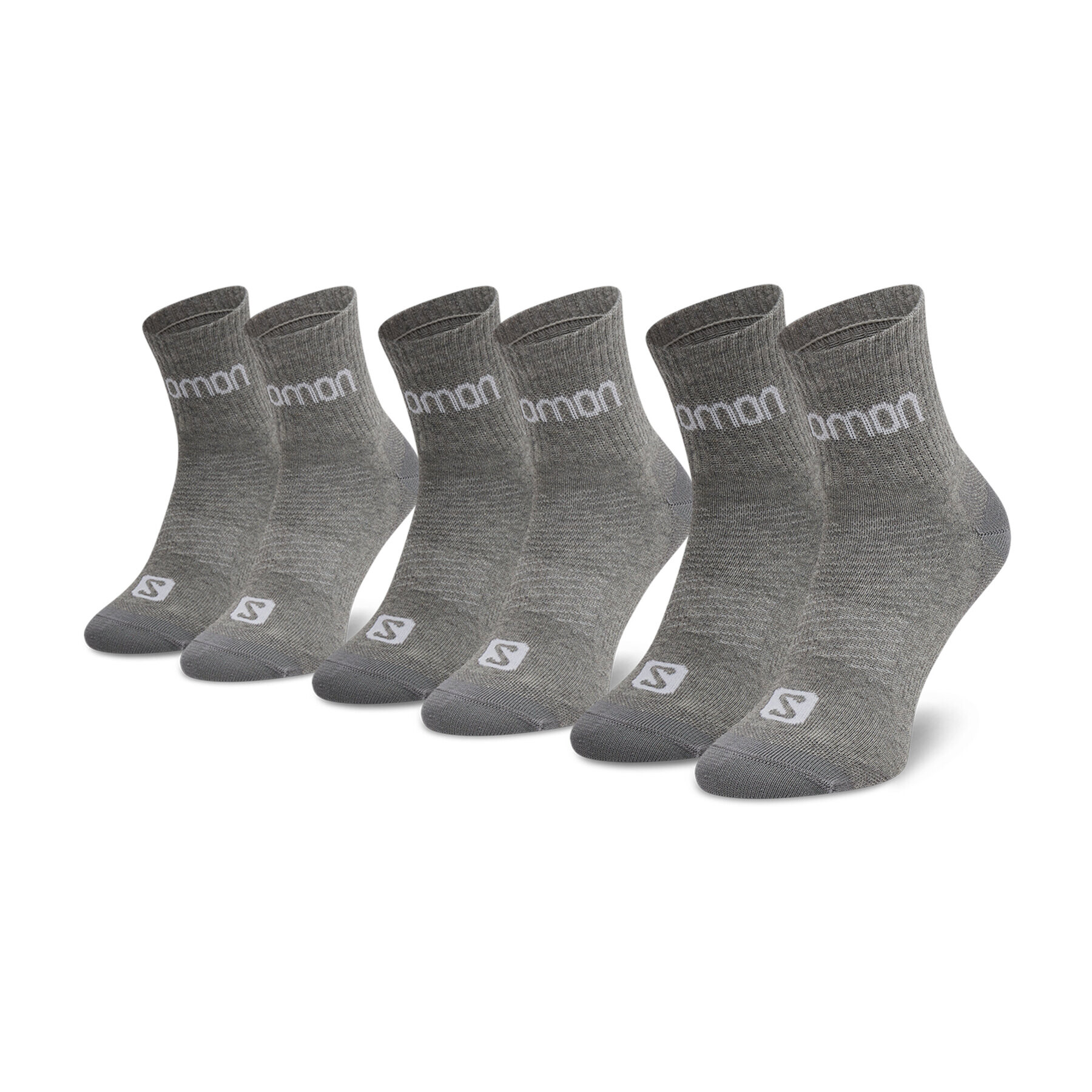 Salomon Комплект 3 чифта дълги чорапи мъжки Active 3P 16025 02 Сив - Pepit.bg
